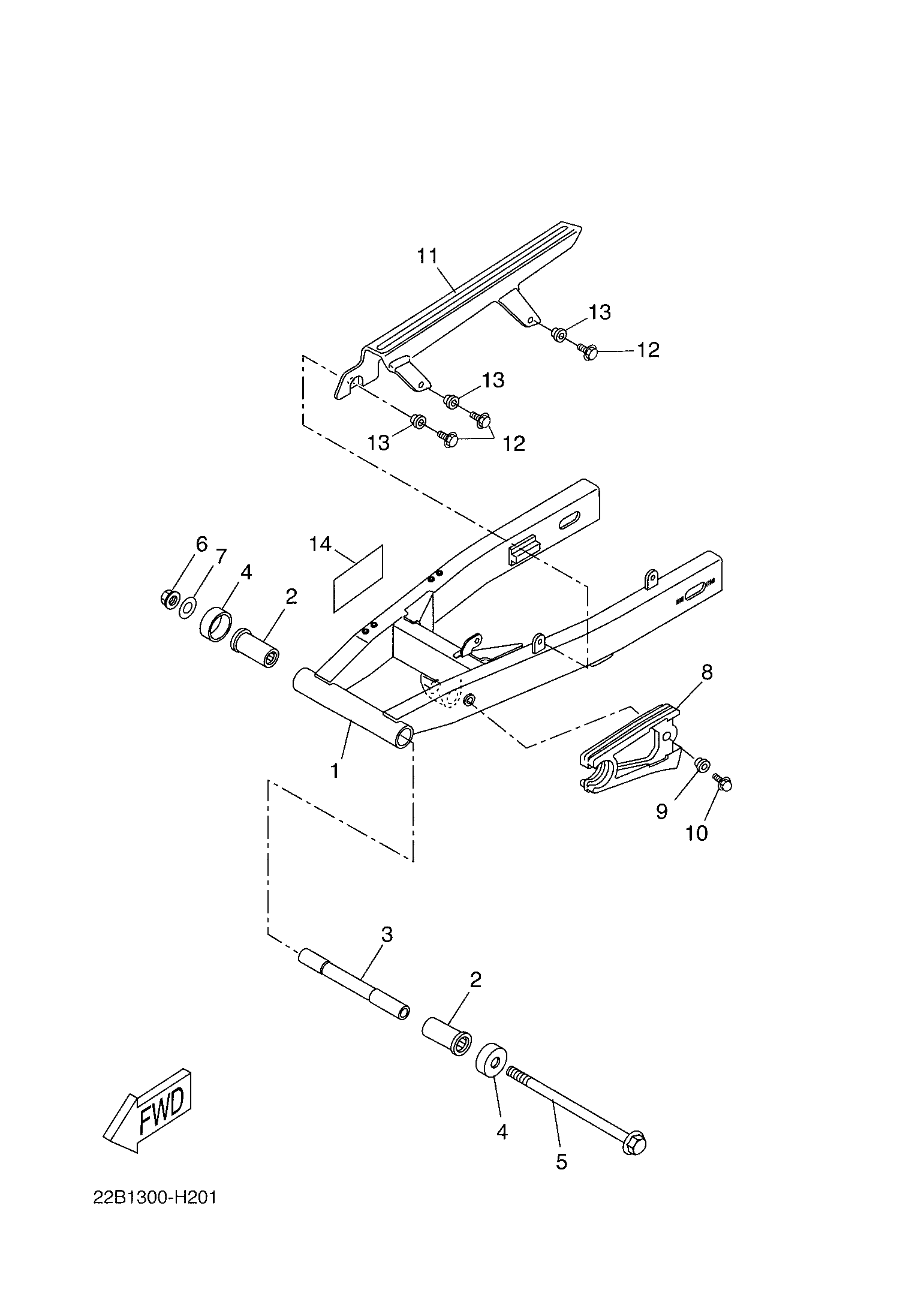 Billede til varegruppe REAR SWINGARM