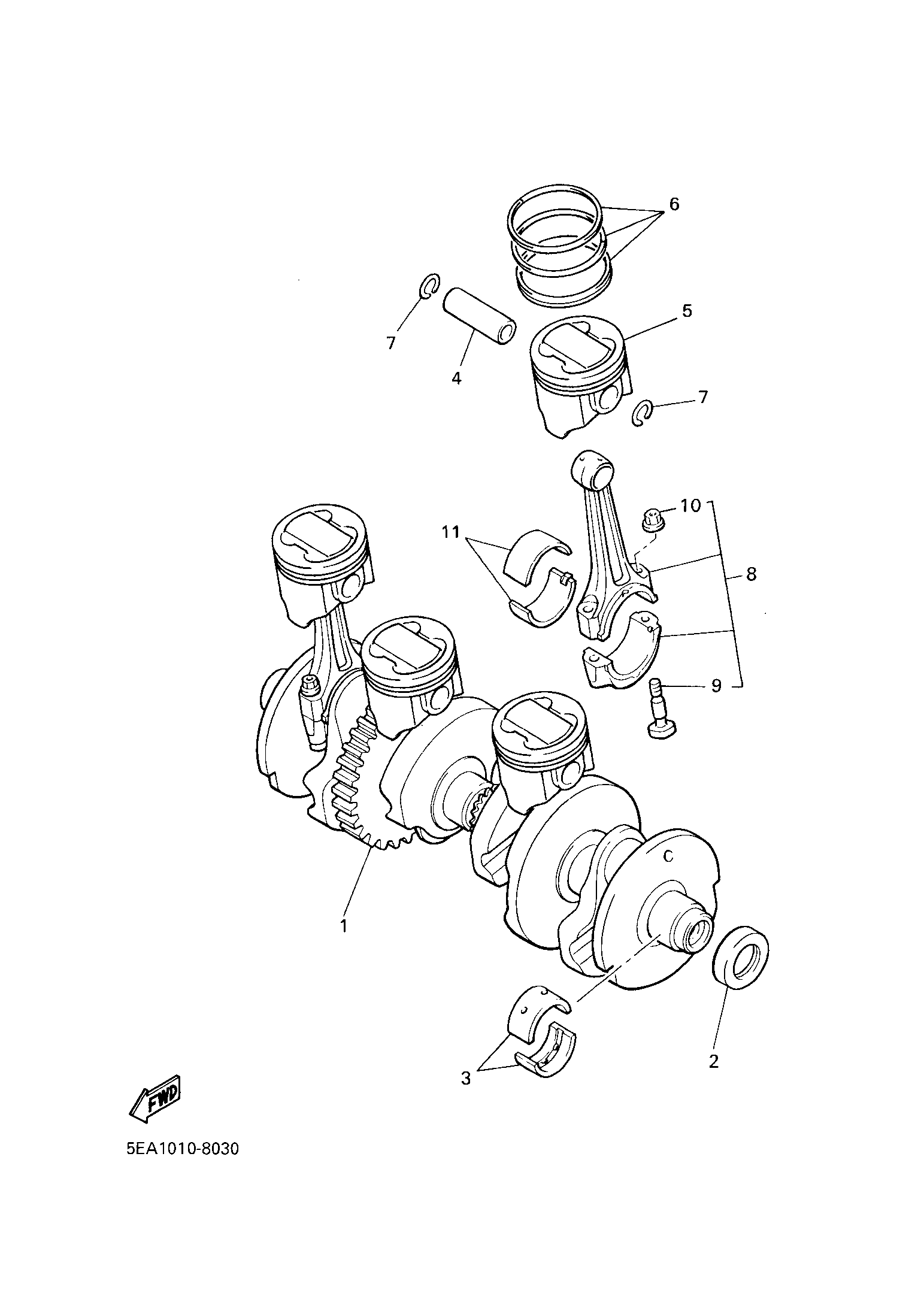Billede til varegruppe CRANK THE SHAFT & PISTON (Y)