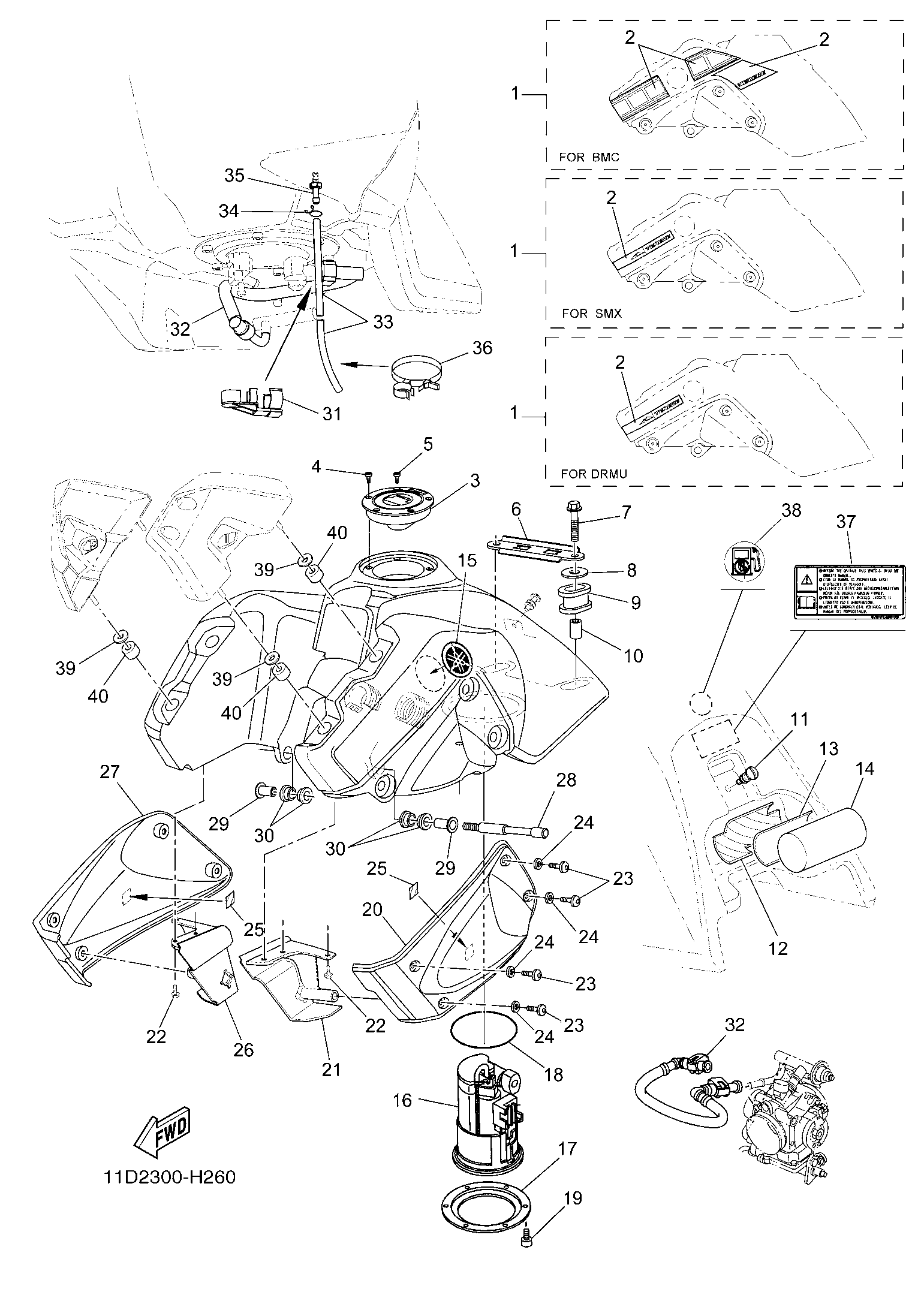 Billede til varegruppe GASOLINE TANK