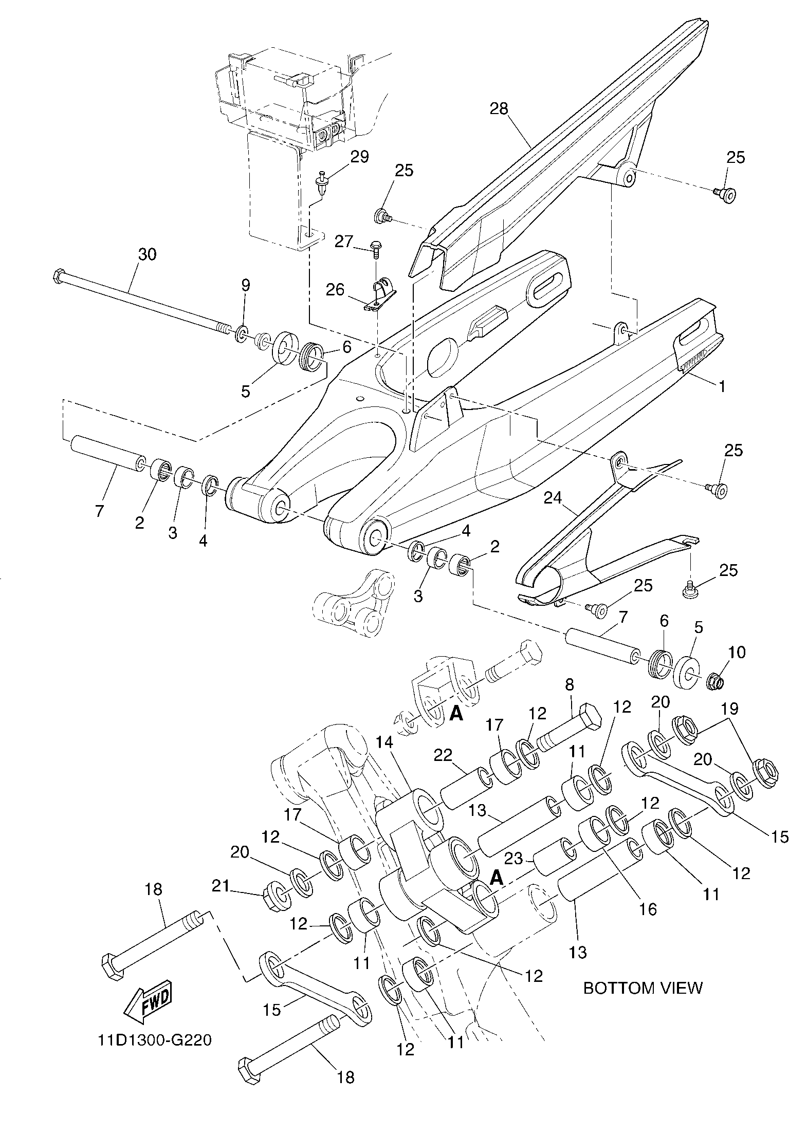 Billede til varegruppe REAR SWINGARM