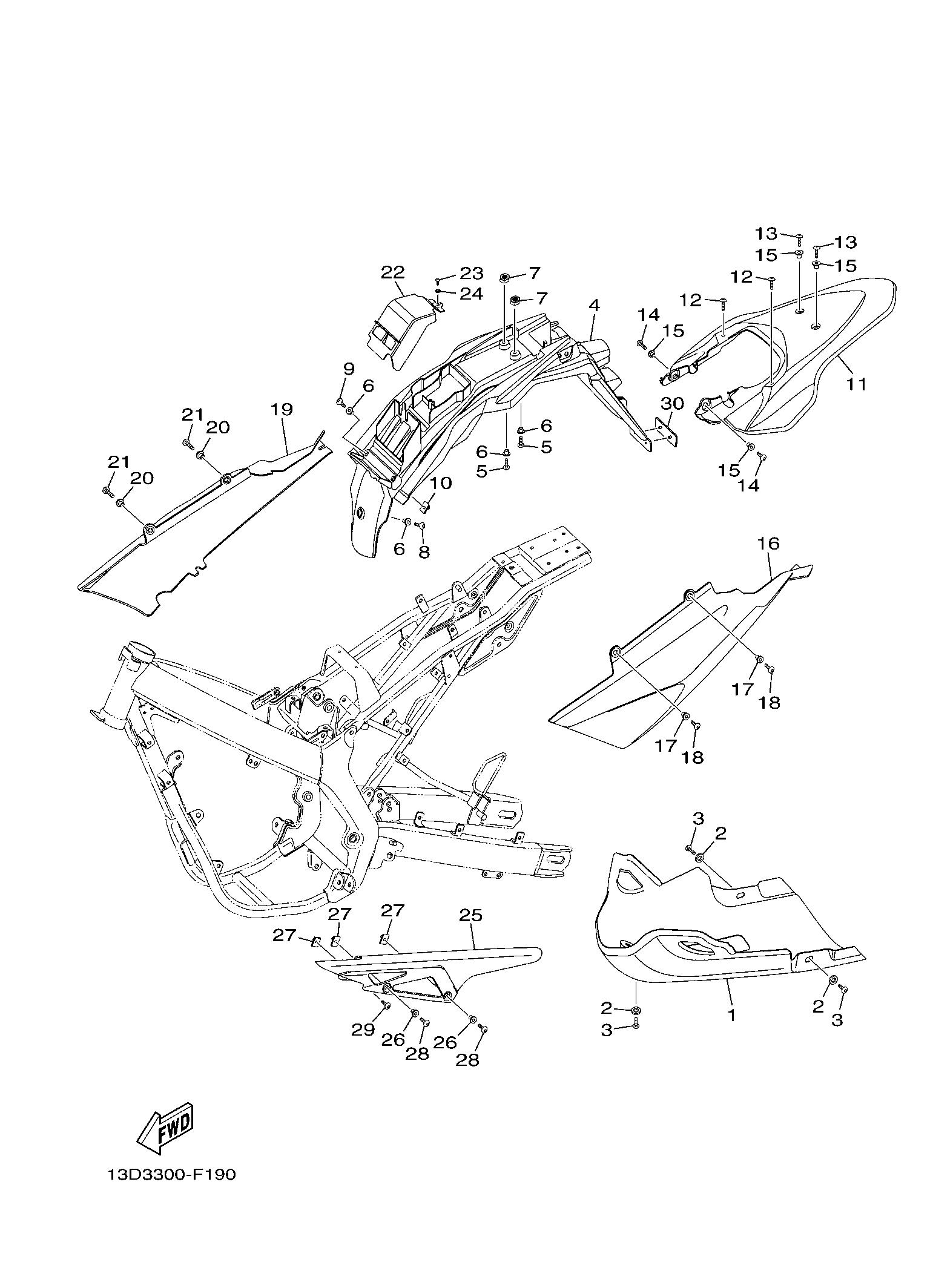 Billede til varegruppe REAR FENDER