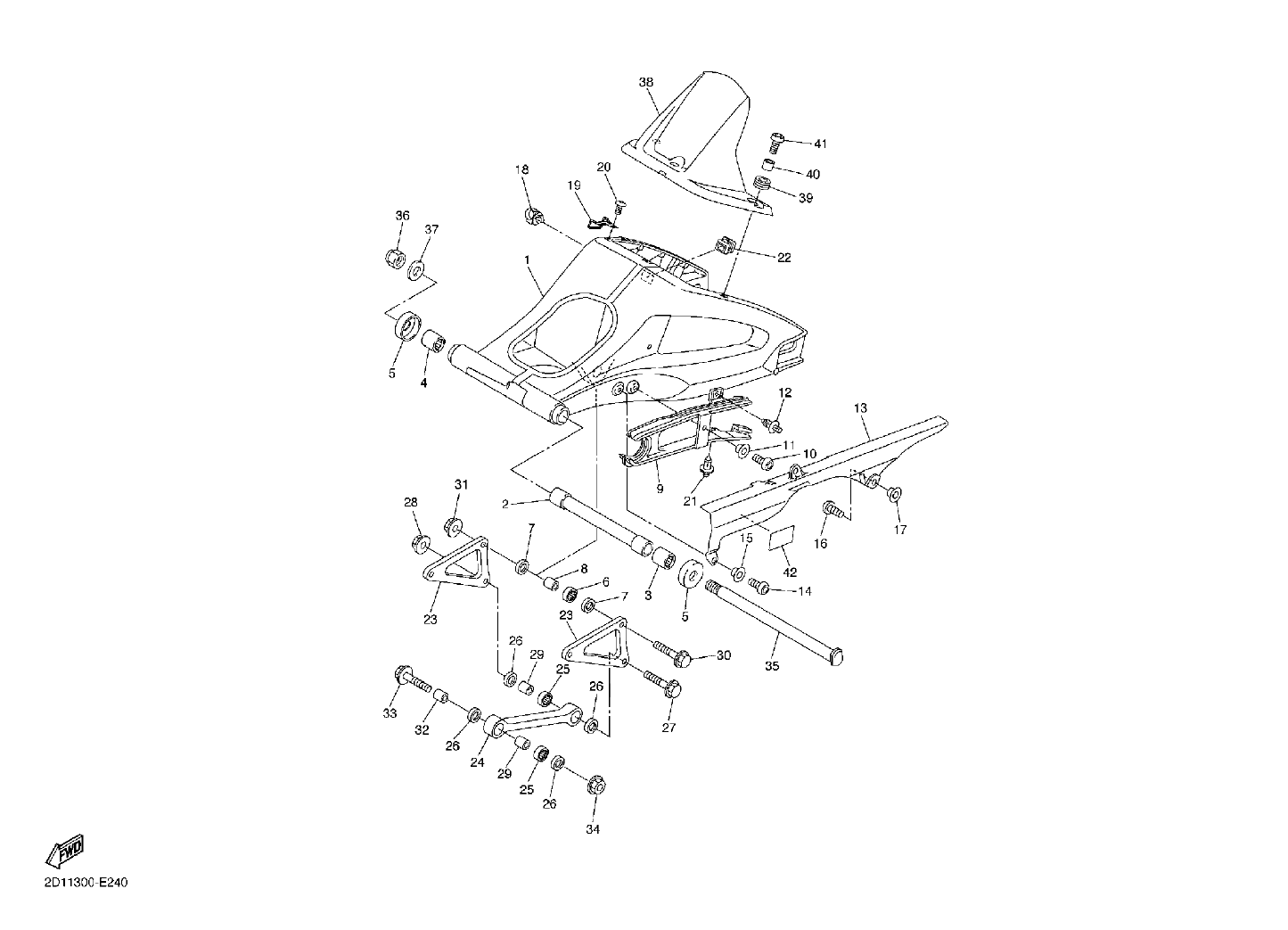 Billede til varegruppe REAR SWINGARM