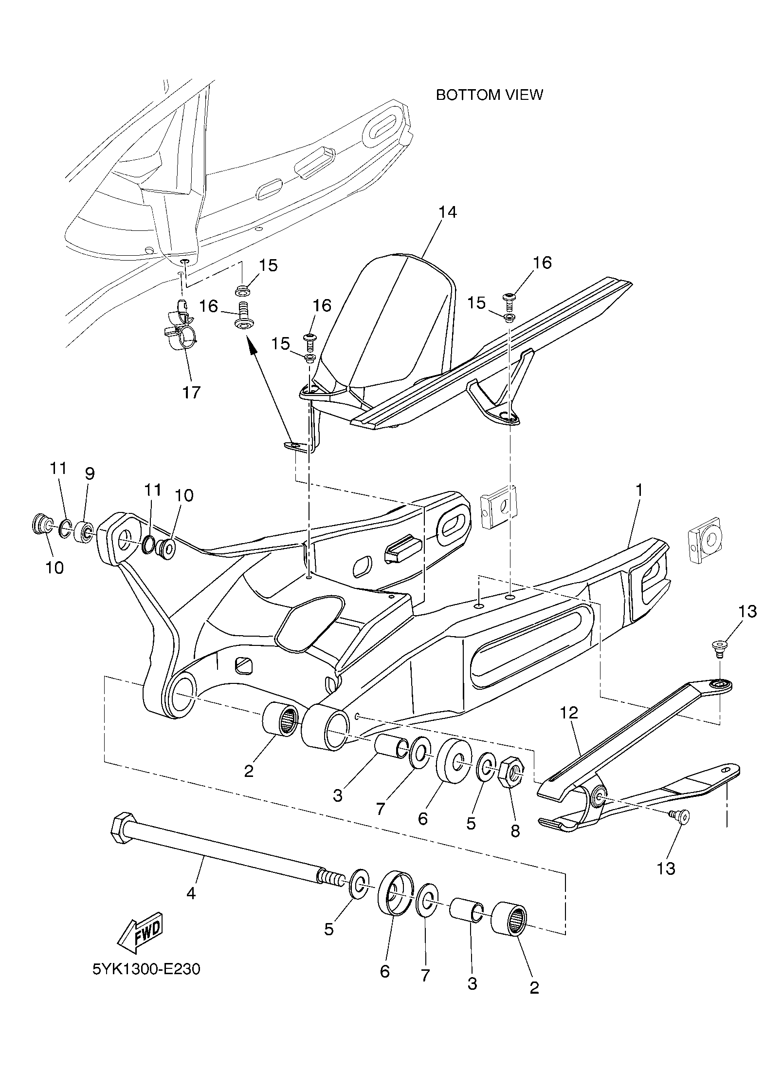 Bild für Kategorie REAR SWINGARM
