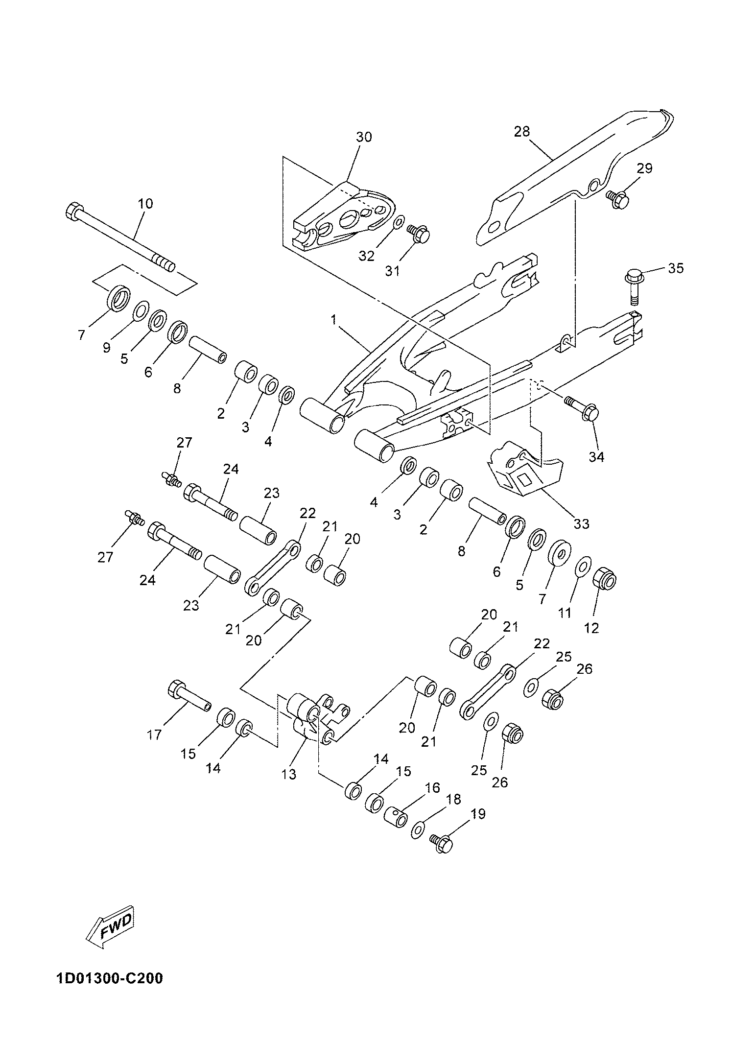 Billede til varegruppe REAR SWINGARM