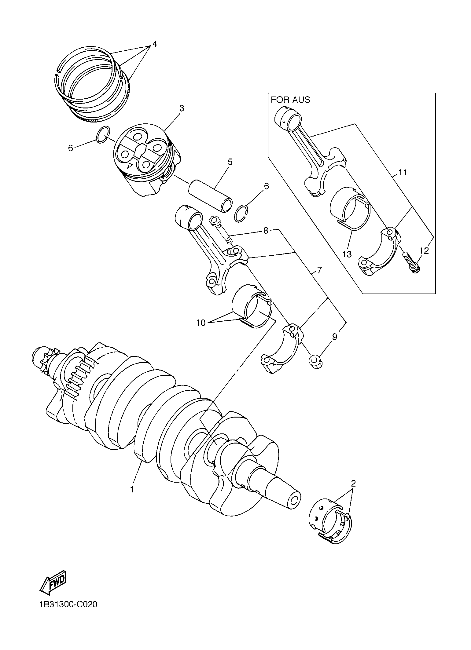 Billede til varegruppe CRANK THE SHAFT & PISTON (Y)