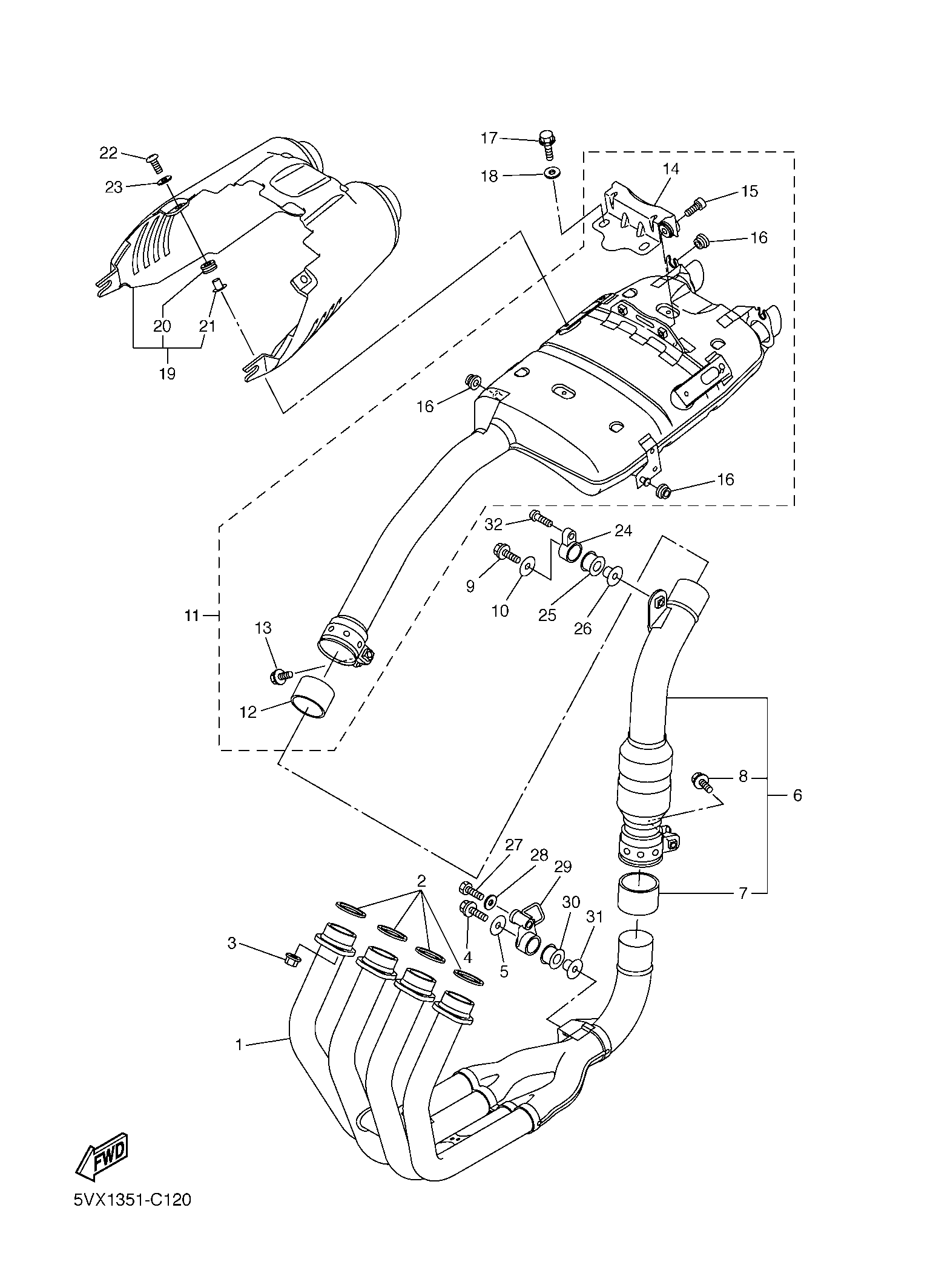 Billede til varegruppe EXHAUST SYSTEM