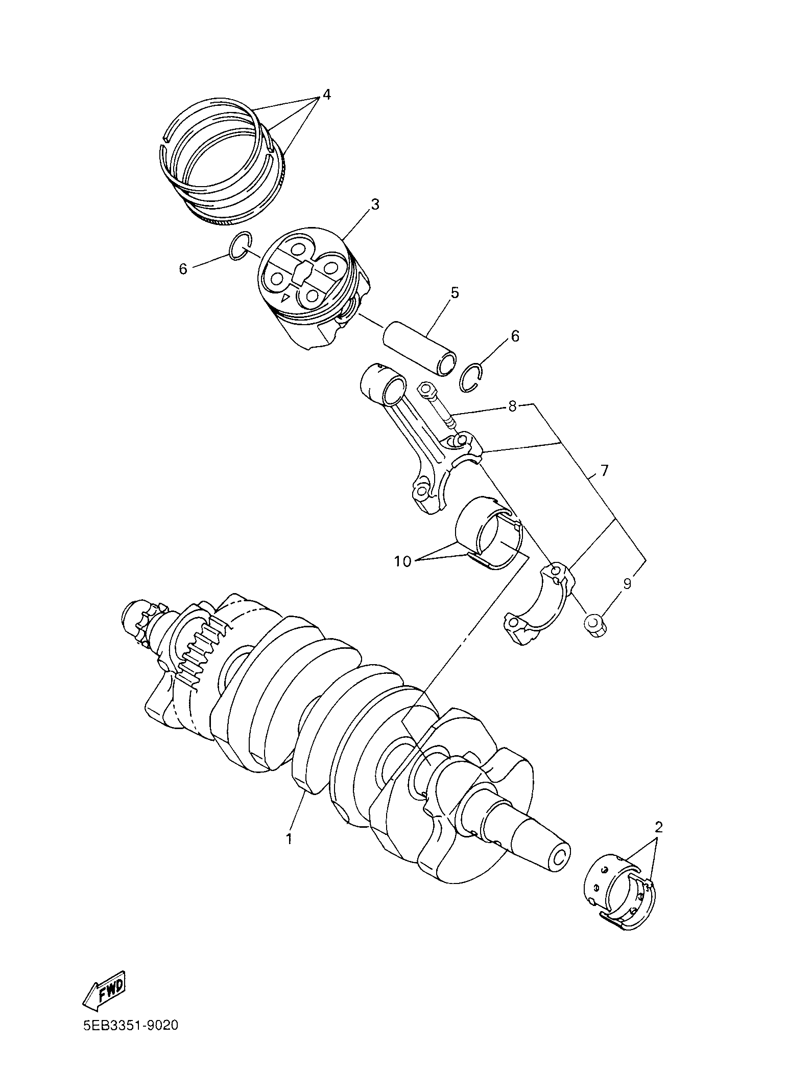Billede til varegruppe CRANK THE SHAFT & PISTON (Y)