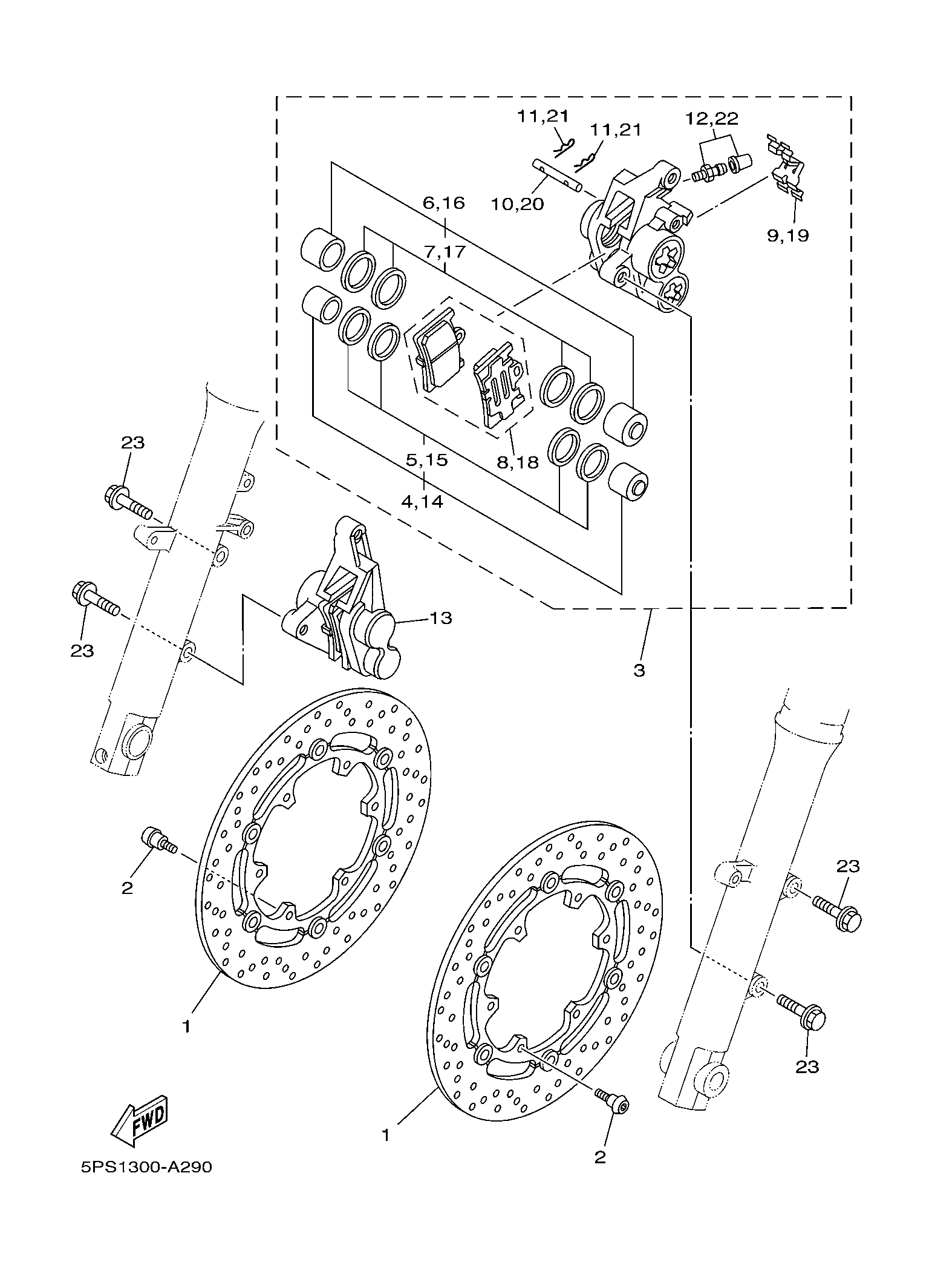 Billede til varegruppe TOMEN FRONT BRAKES