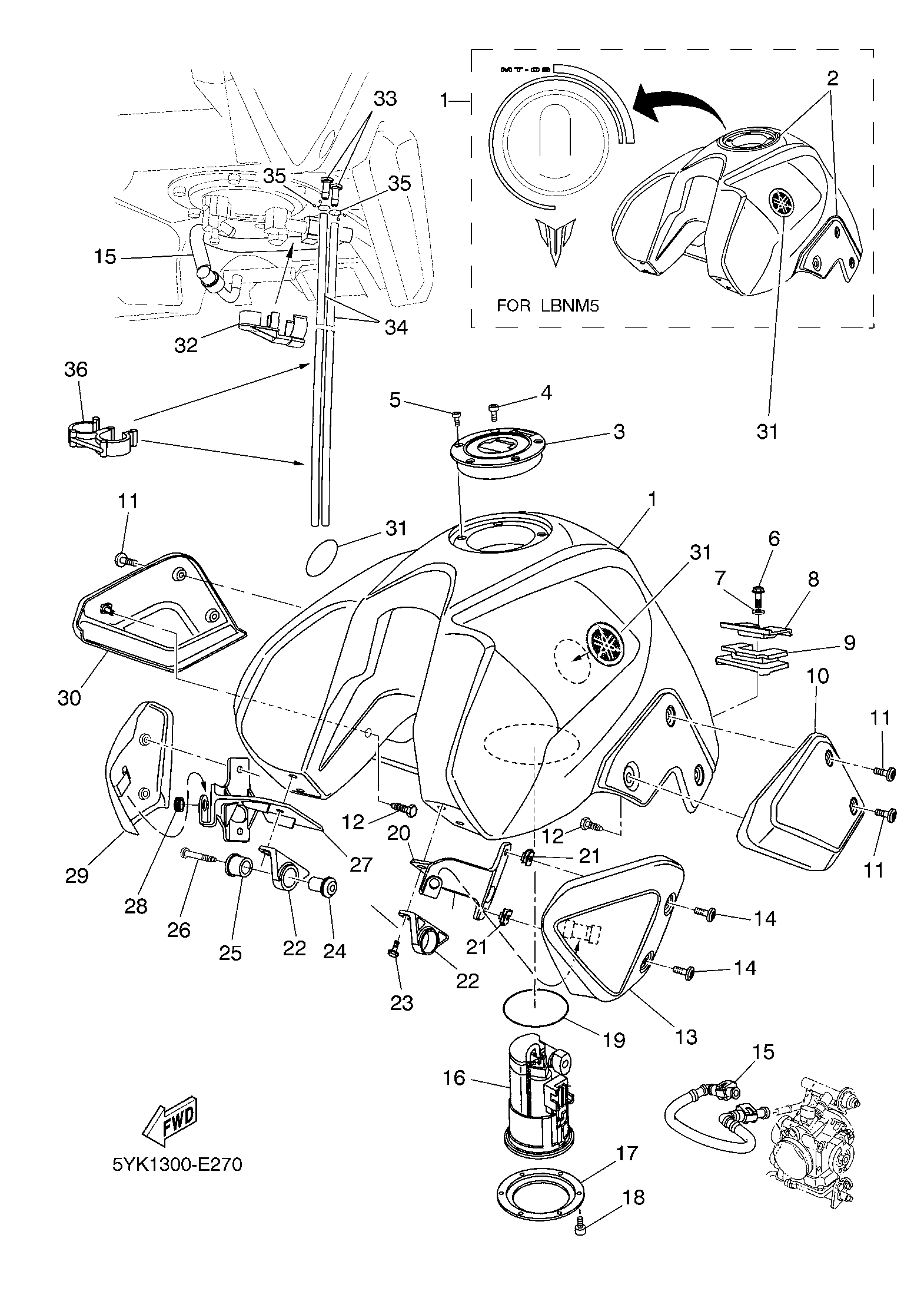 Billede til varegruppe GASOLINE TANK
