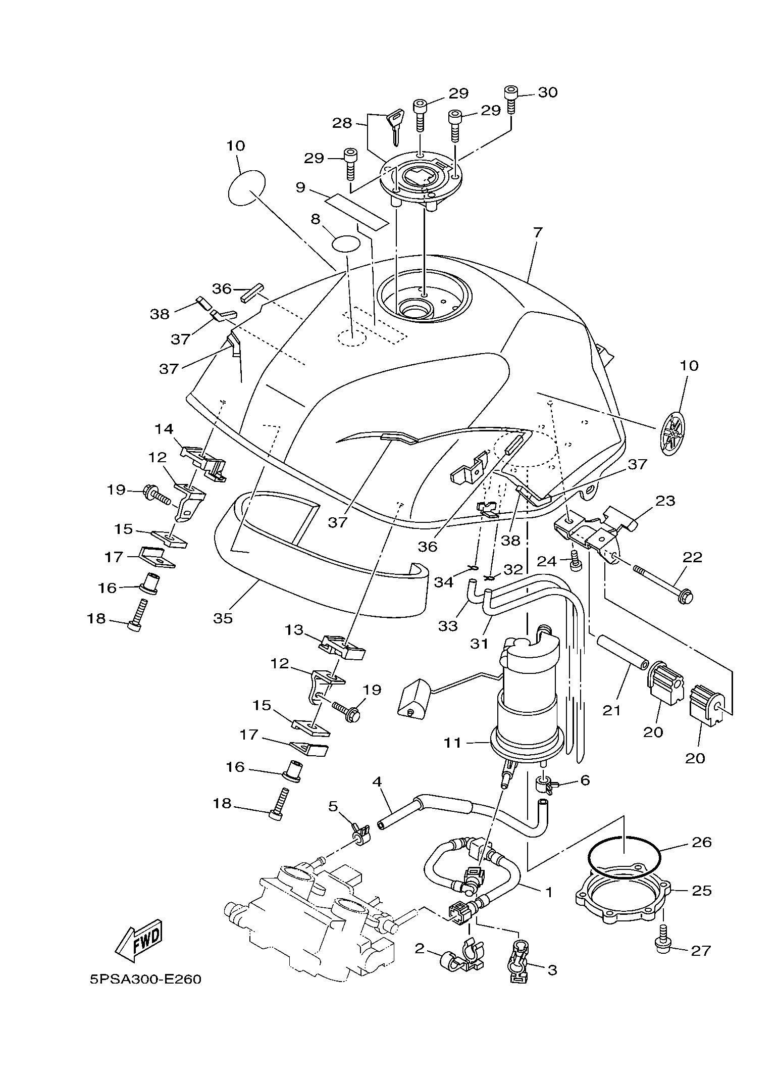 Billede til varegruppe GASOLINE TANK