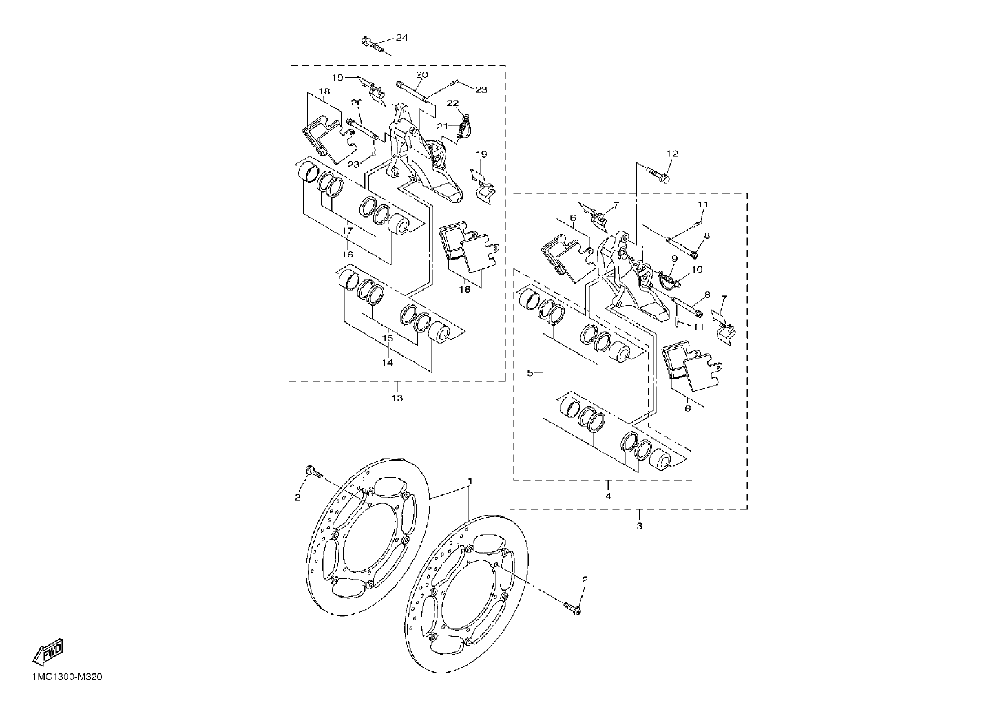 Billede til varegruppe TOMEN FRONT BRAKES