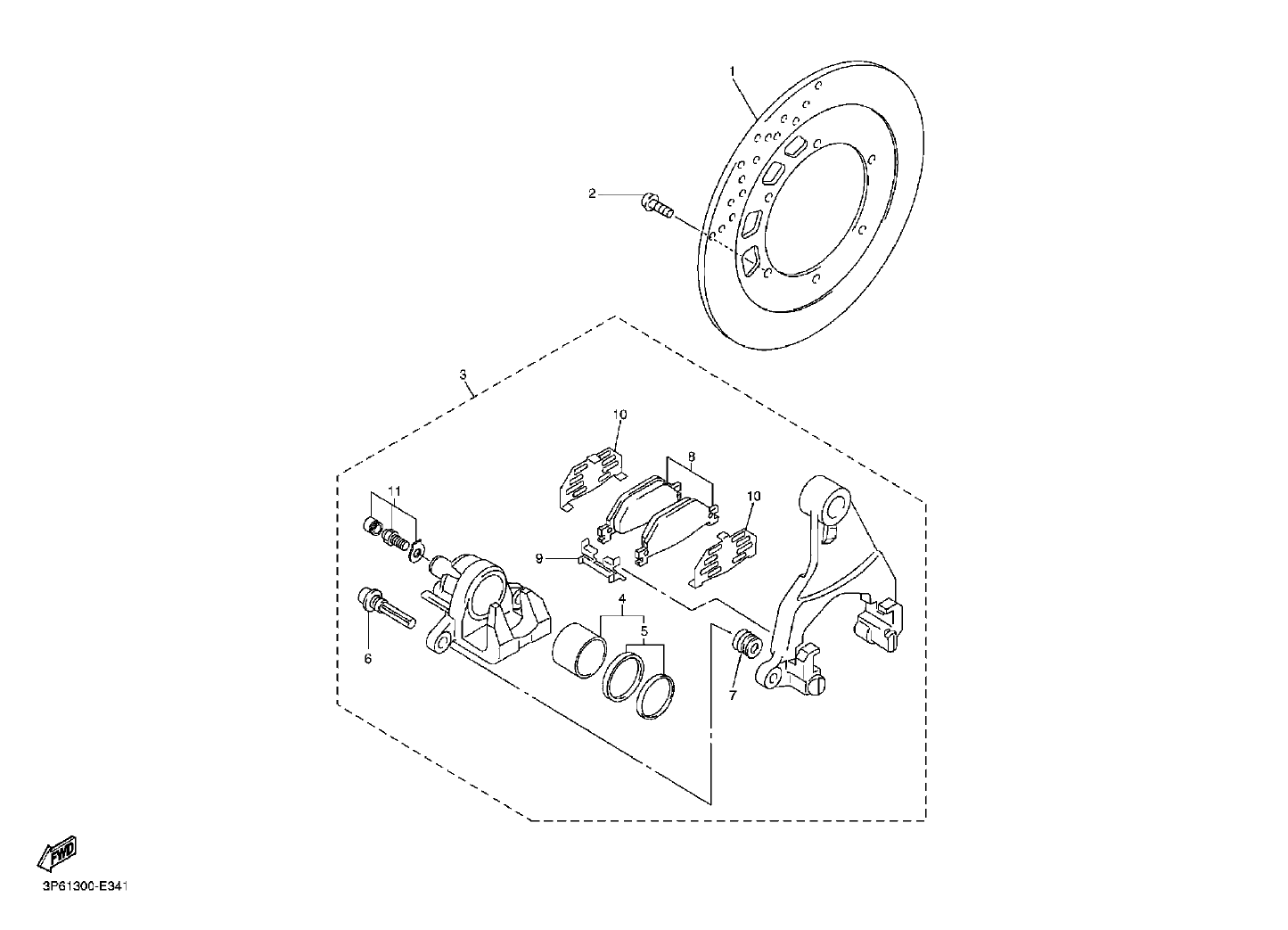 Billede til varegruppe TOMEN REAR BRAKES