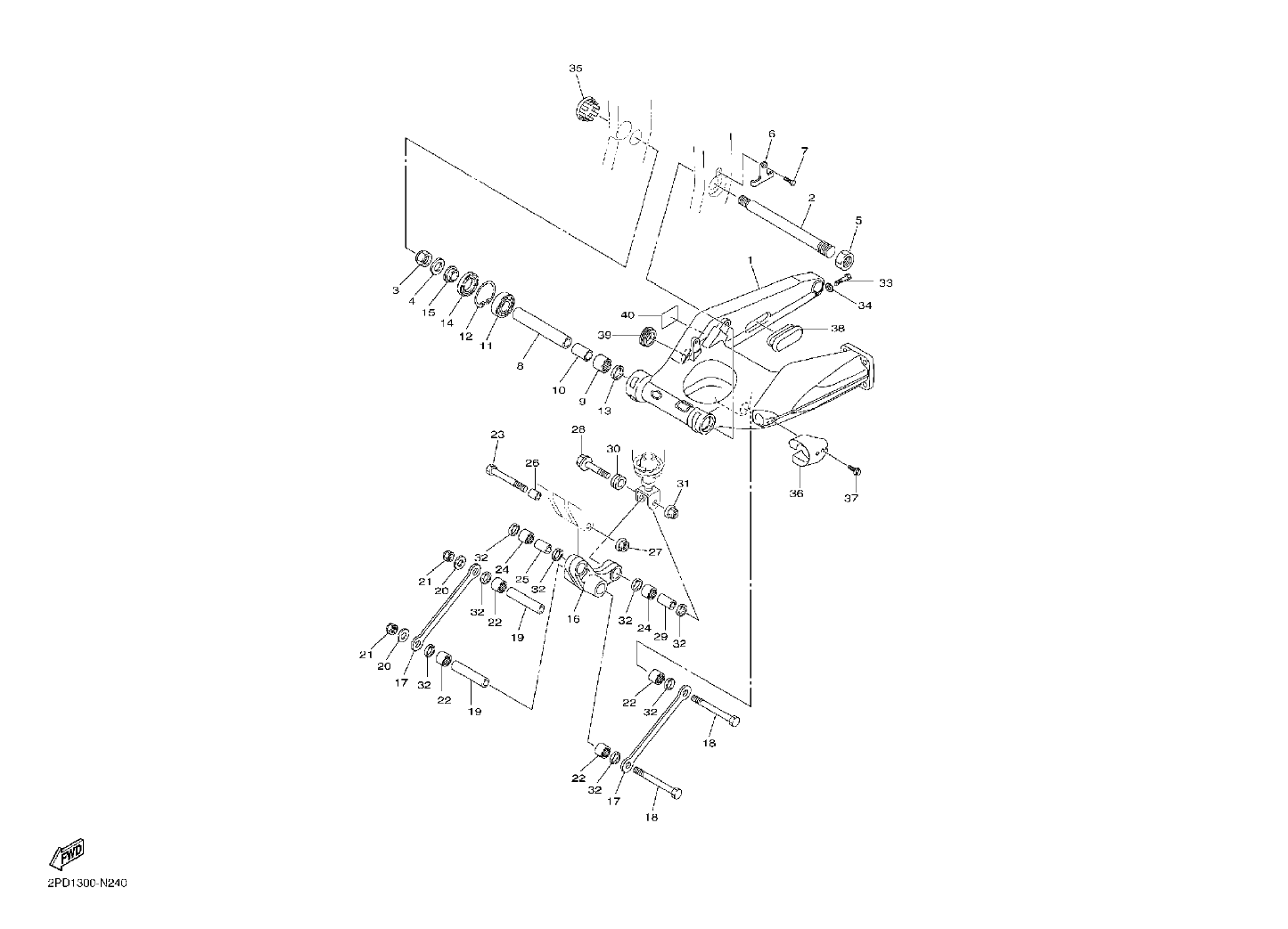 Billede til varegruppe REAR SWINGARM