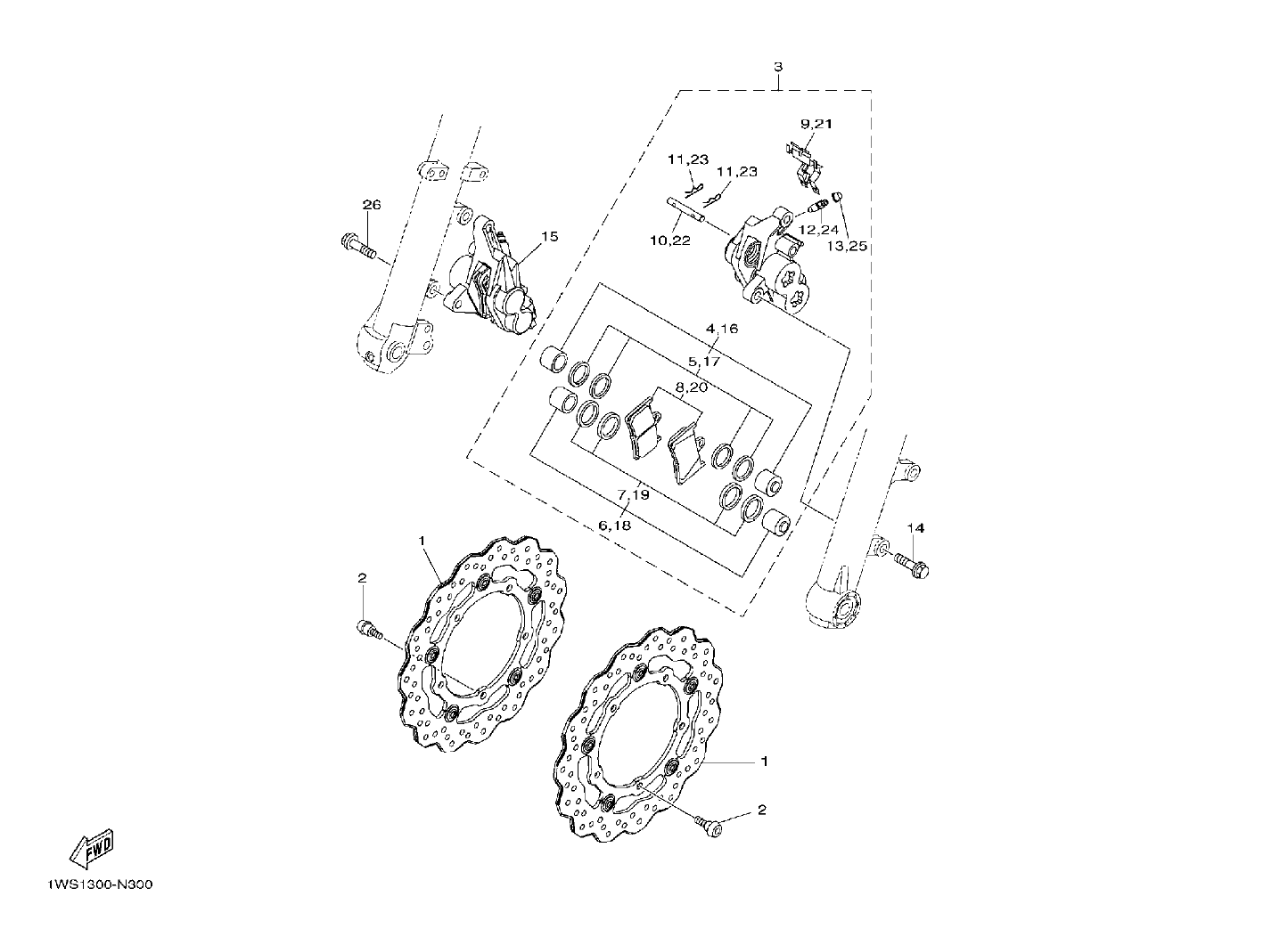 Bild für Kategorie TOMEN FRONT BRAKES