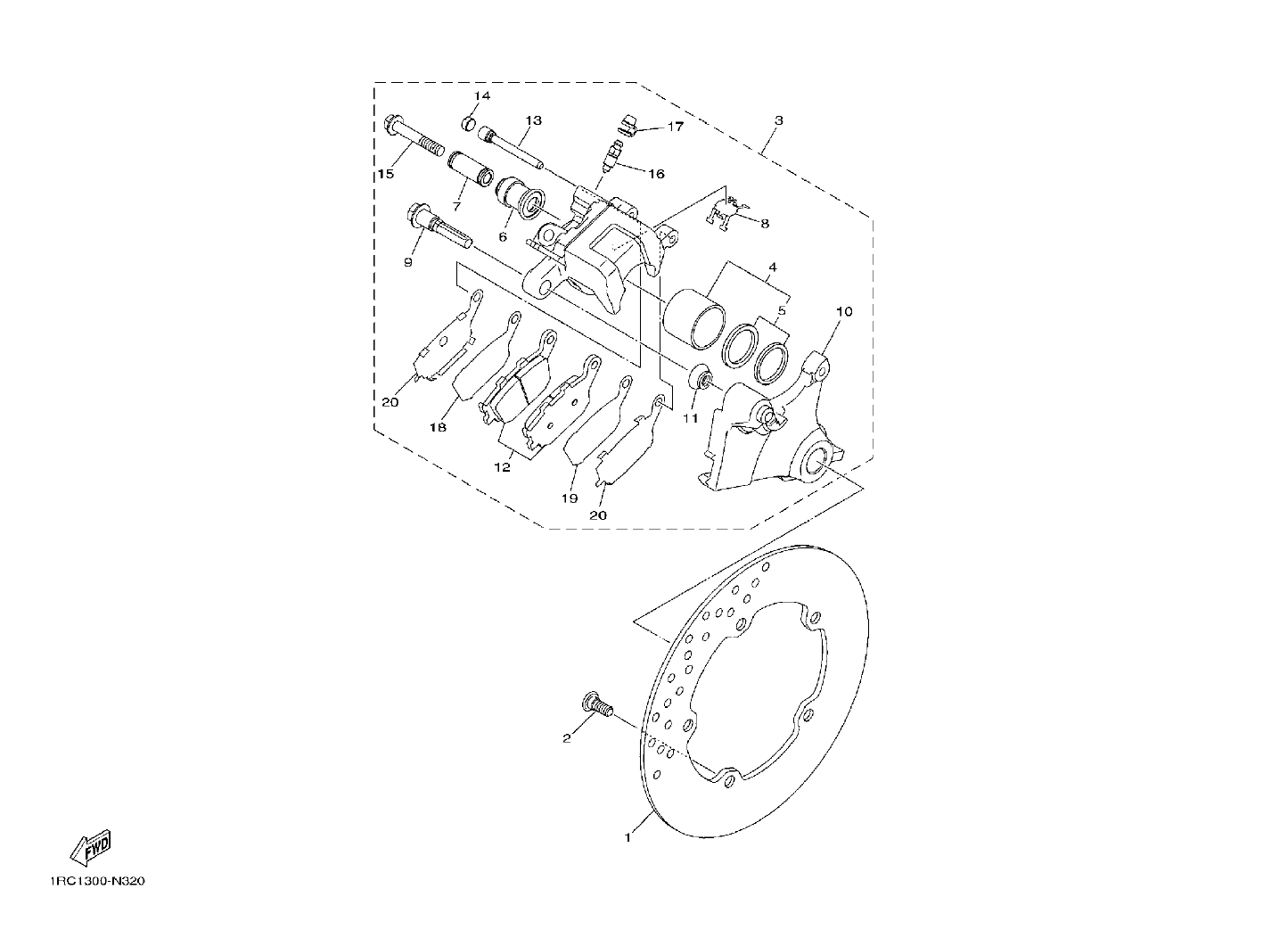 Billede til varegruppe TOMEN REAR BRAKES