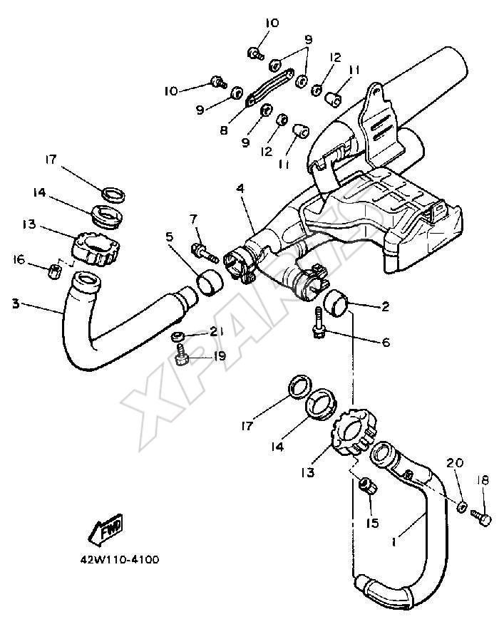 Picture for category EXHAUST SYSTEM XV700SS