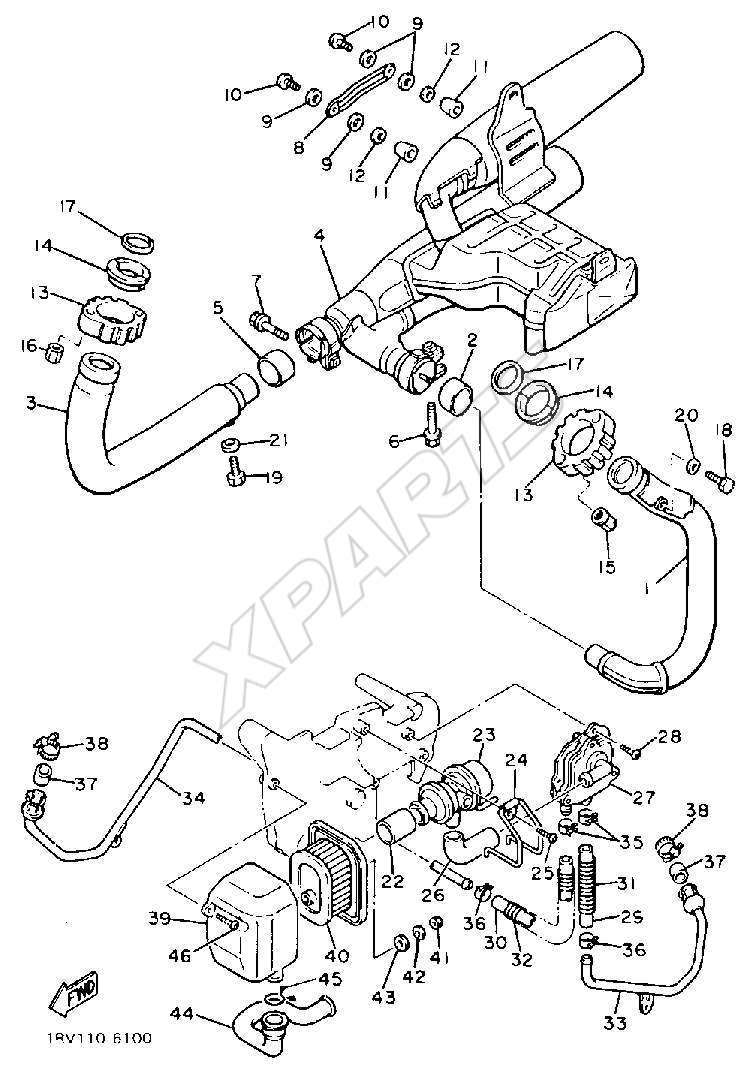 Picture for category EXHAUST SYSTEM XV700SSC