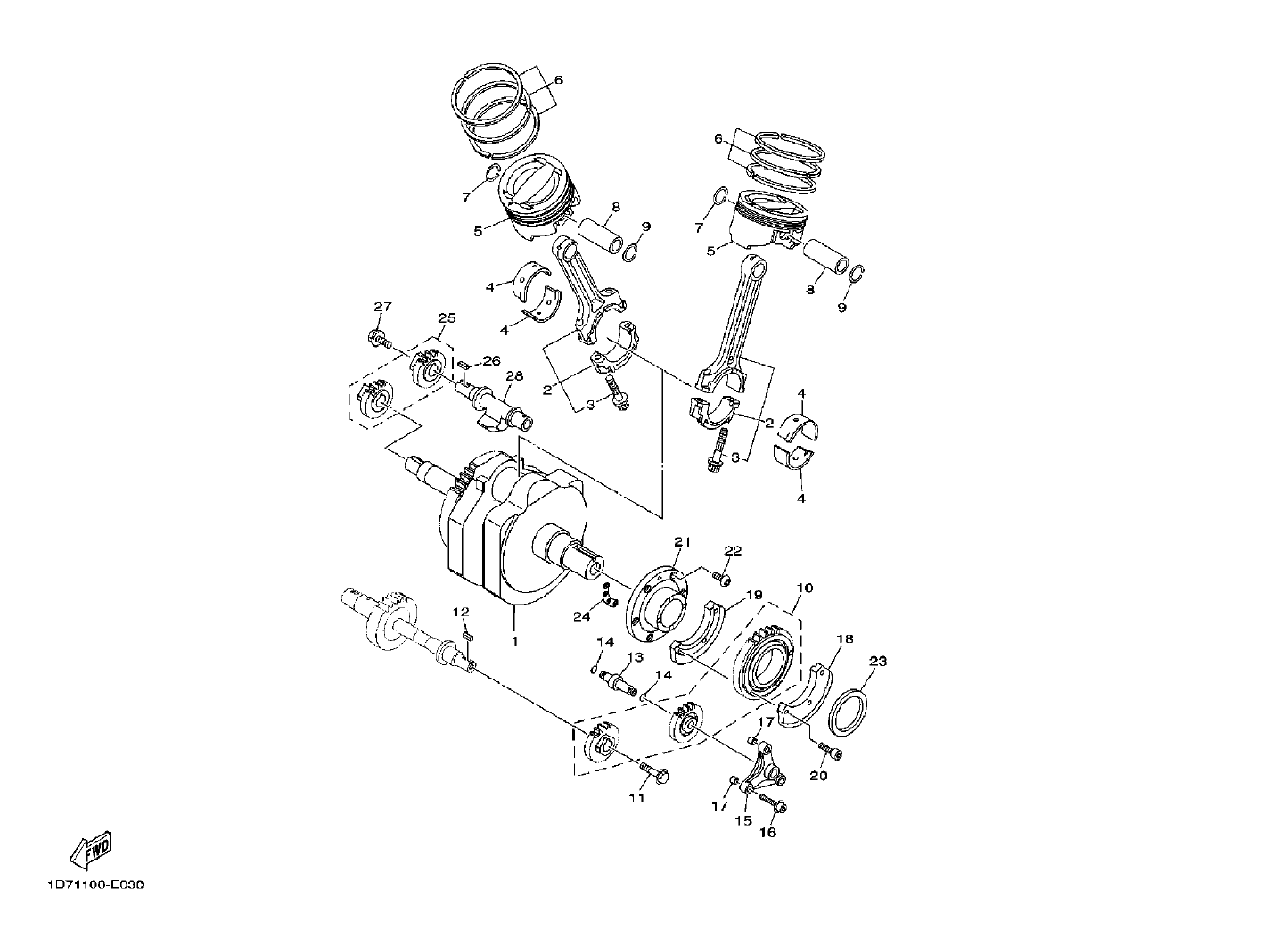 Billede til varegruppe CRANK THE SHAFT - PISTON (Y)