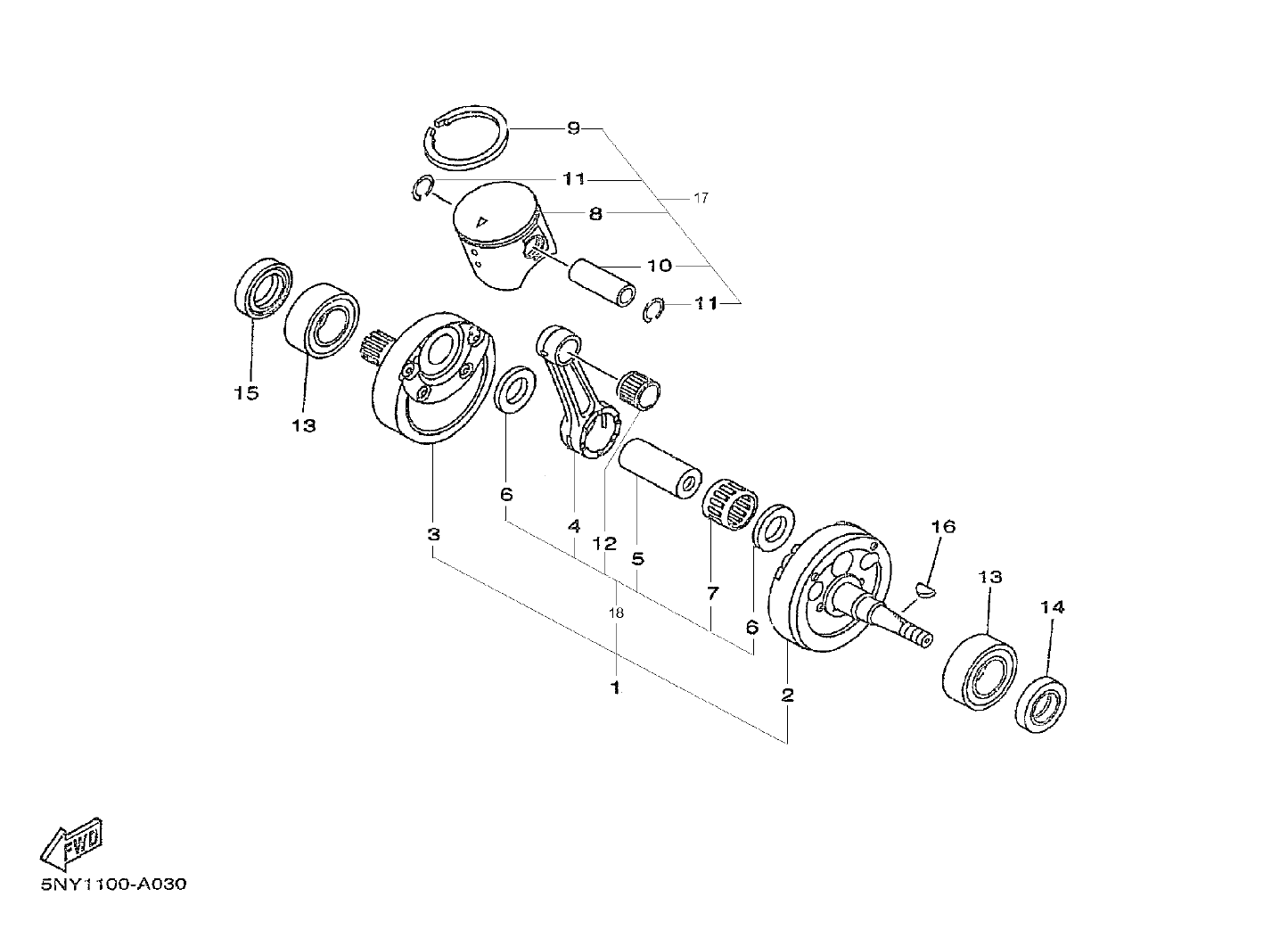 Billede til varegruppe CRANK THE SHAFT - PISTON (Y)