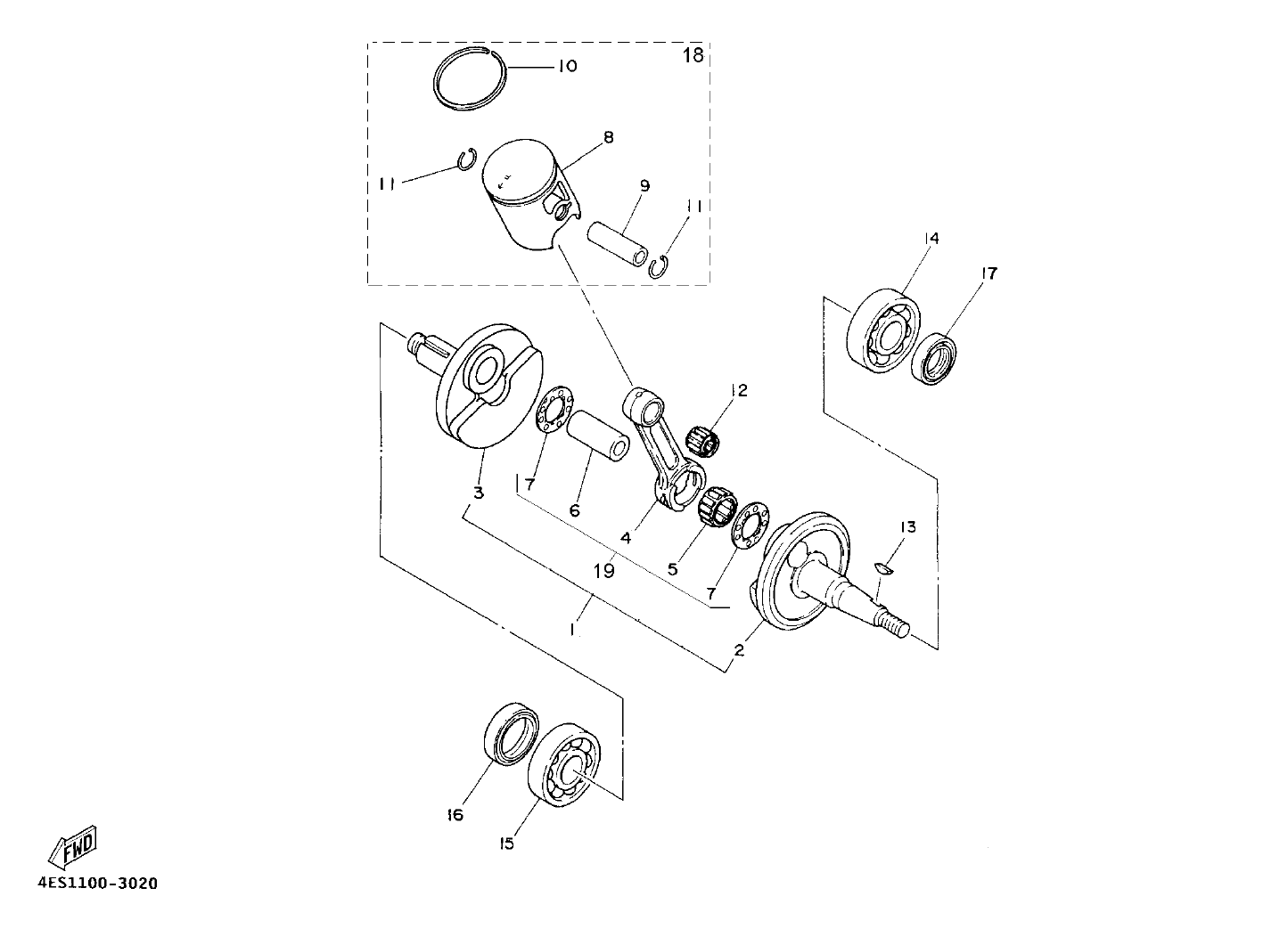 Billede til varegruppe CRANK THE SHAFT - PISTON (Y)