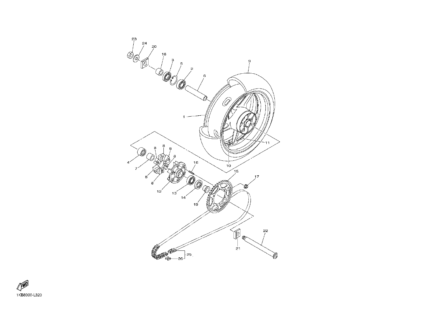 Billede til varegruppe REAR WHEELS