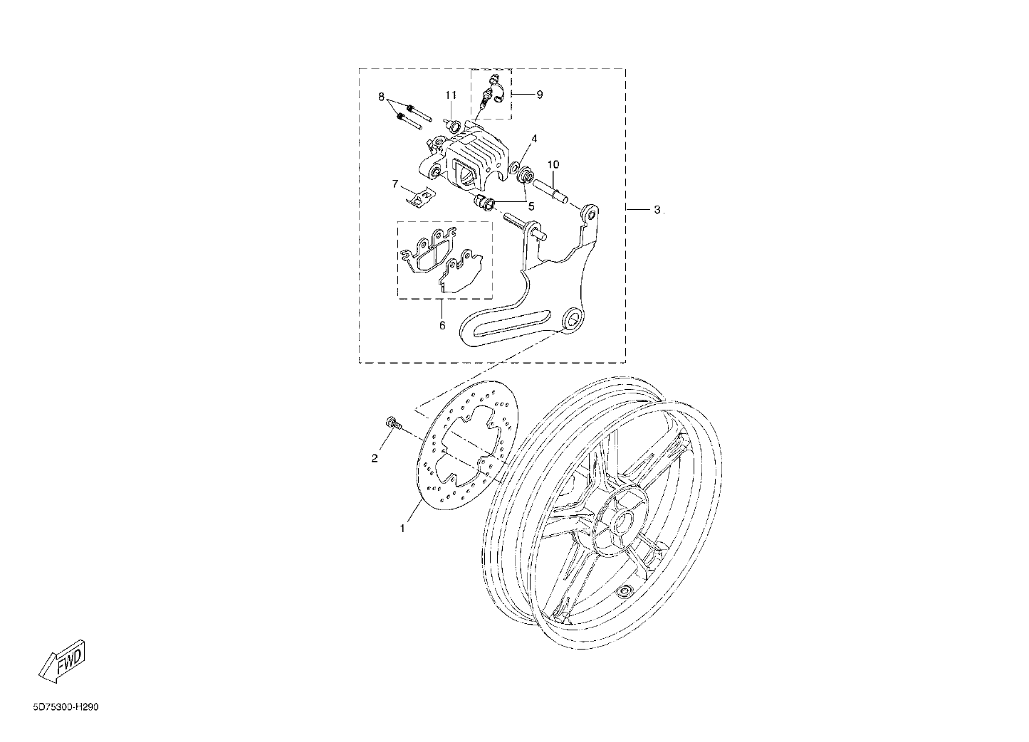 Billede til varegruppe TOMEN REAR BRAKES