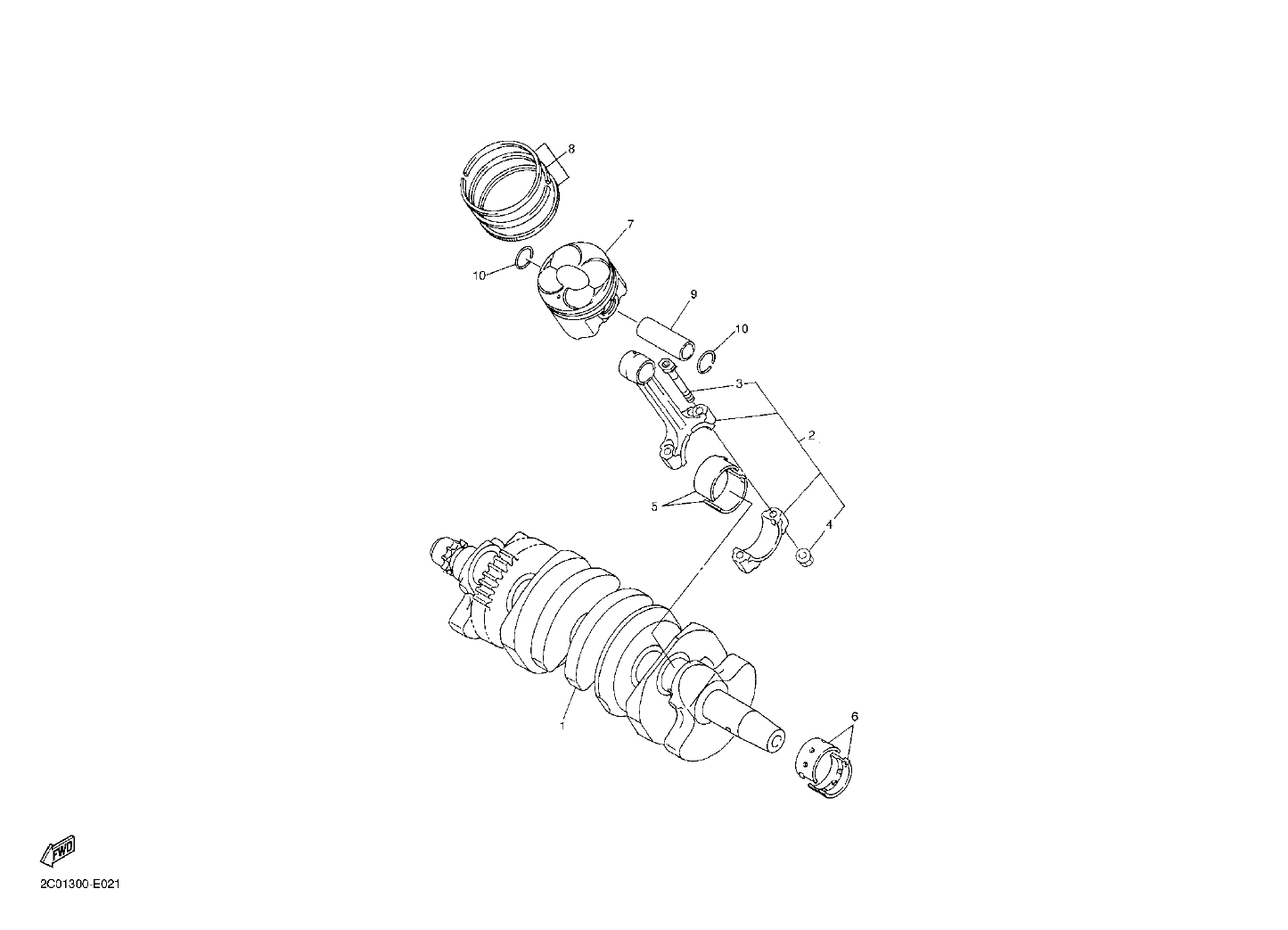 Billede til varegruppe CRANK THE SHAFT - PISTON (Y)