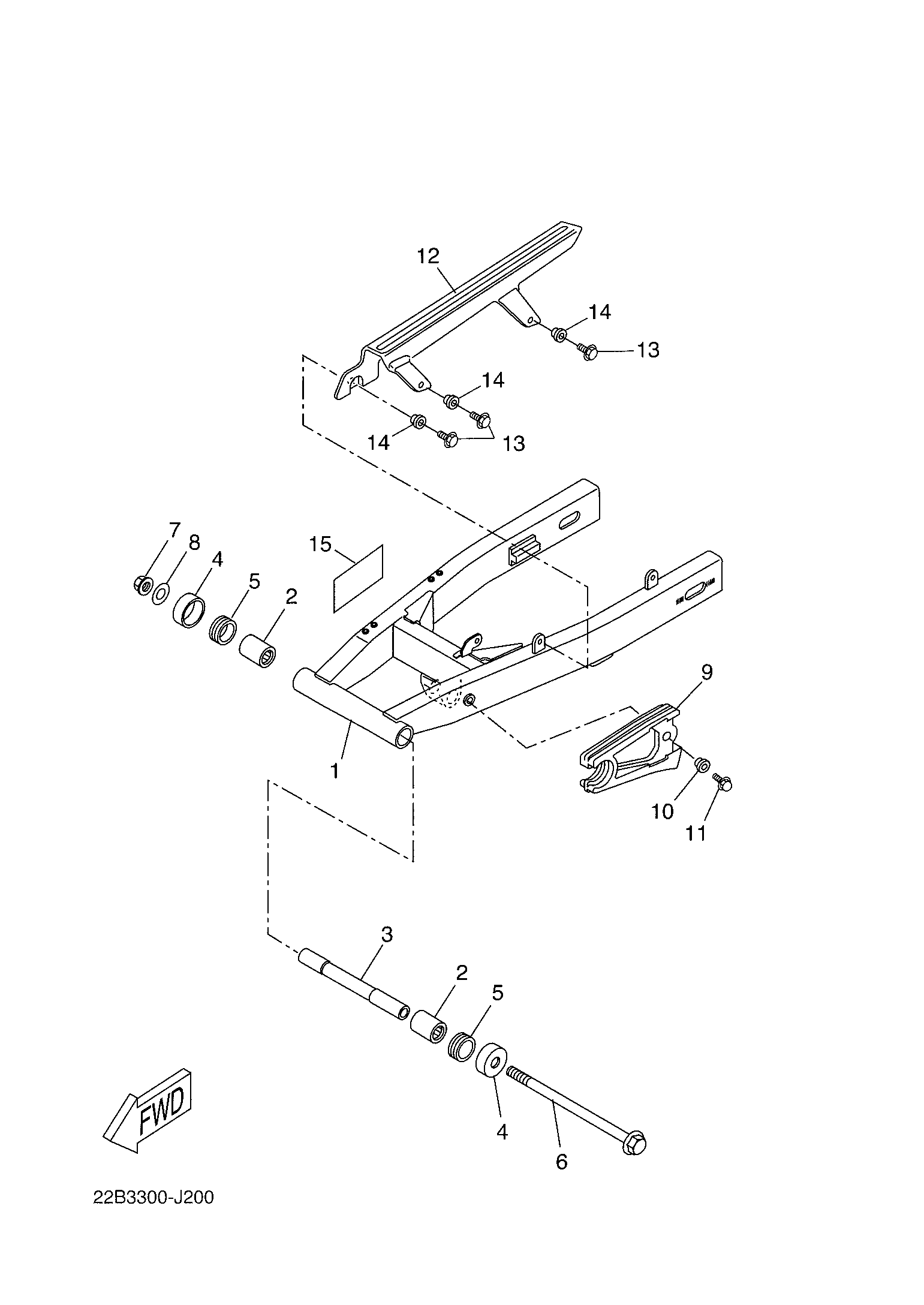 Billede til varegruppe REAR SWINGARM