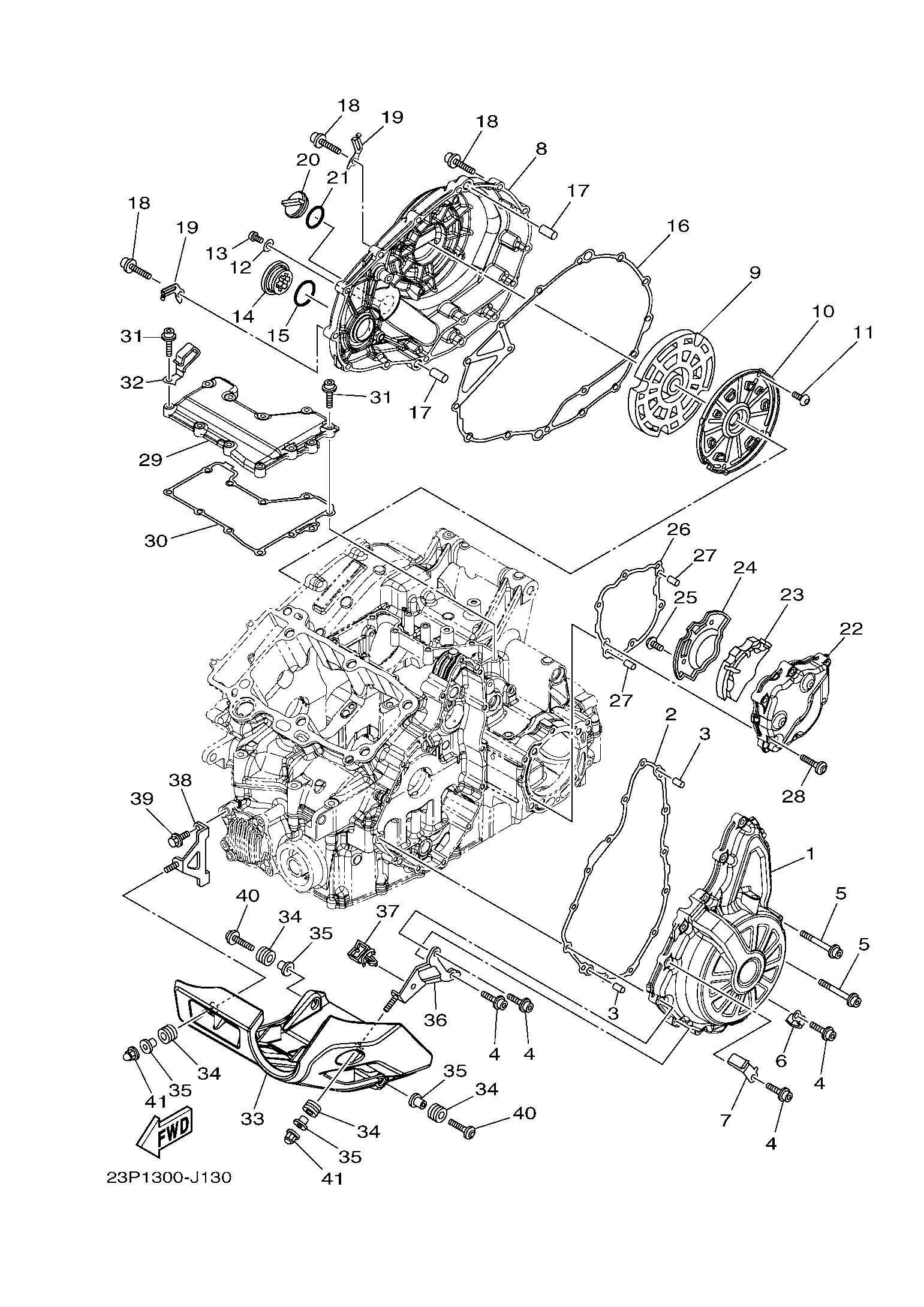Billede til varegruppe COVER CRANKCASE 1