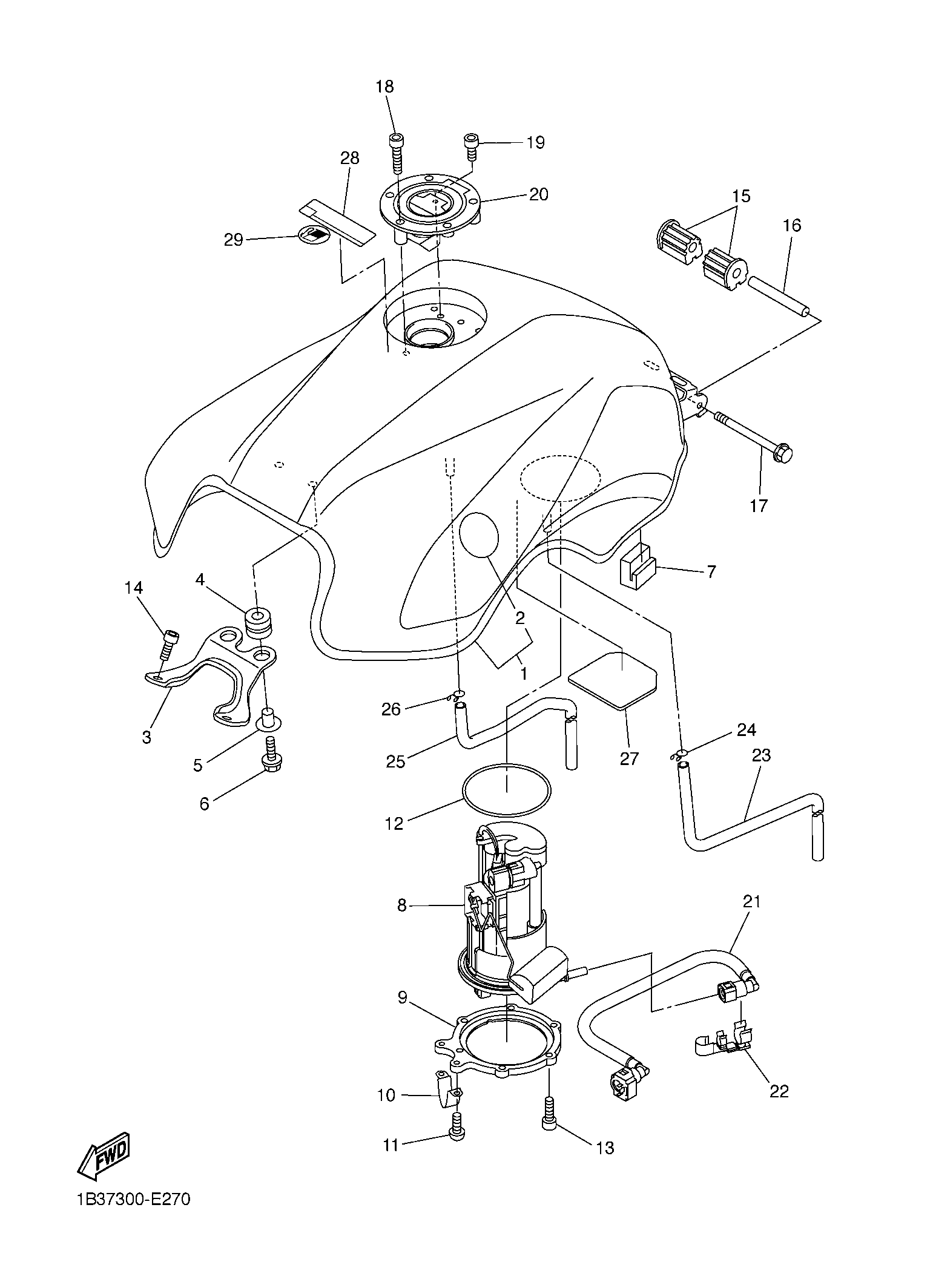 Billede til varegruppe GASOLINE TANK