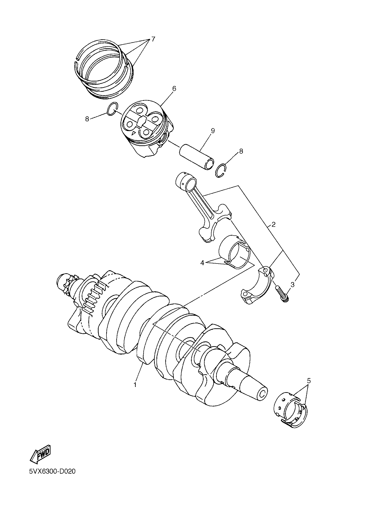 Billede til varegruppe CRANK THE SHAFT & PISTON (Y)