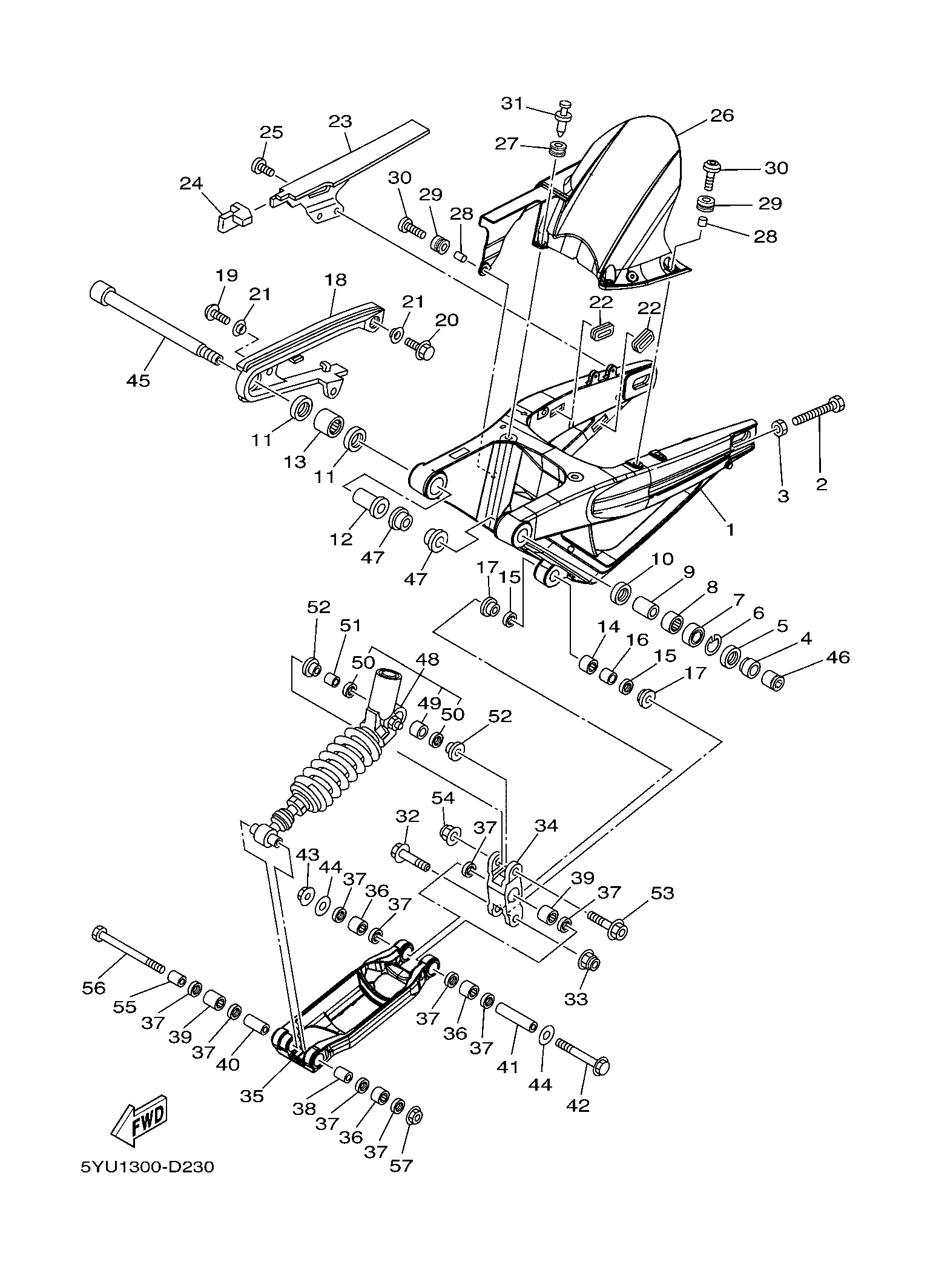 Picture for category REAR SWINGARM & ...