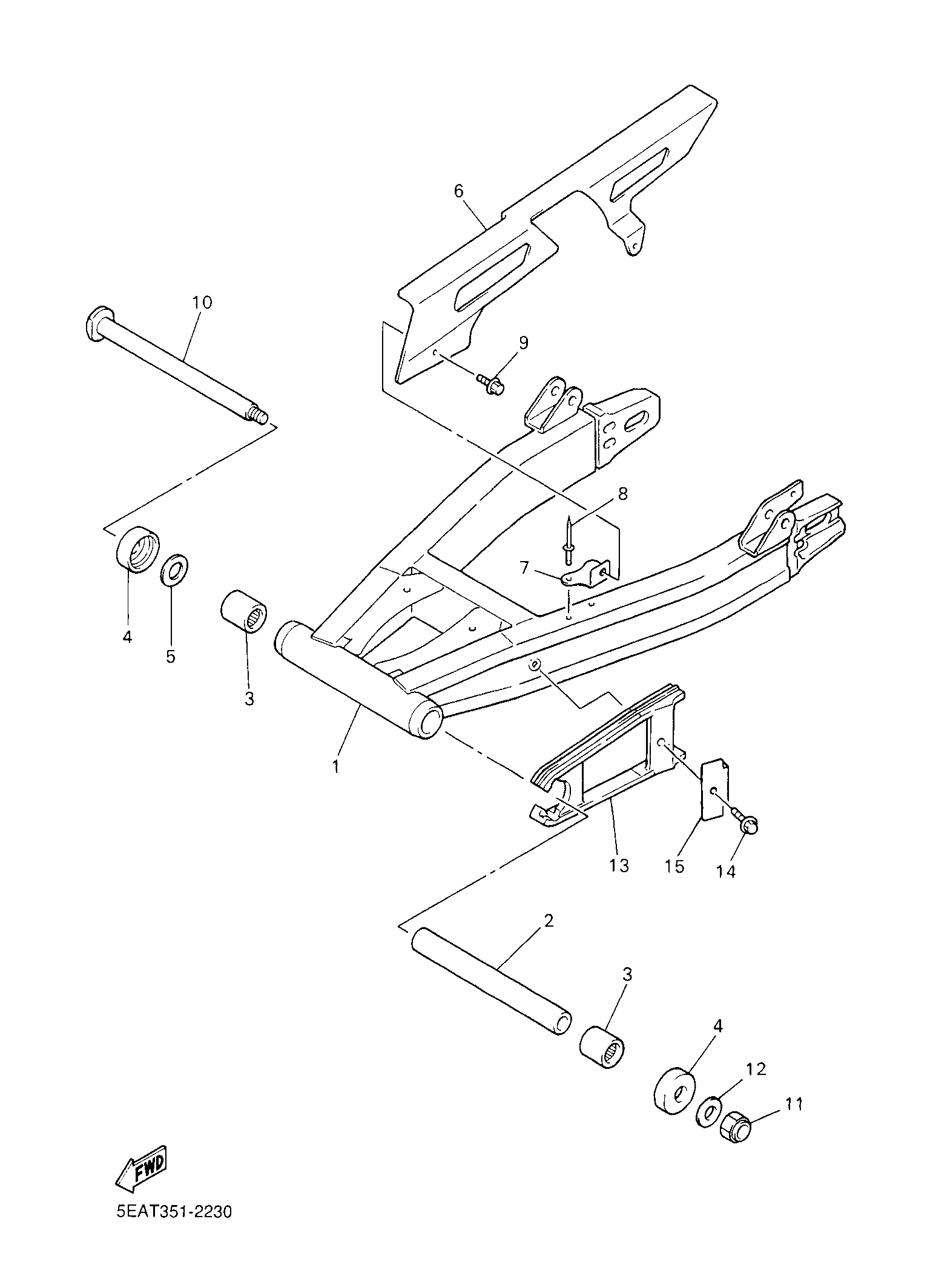 Billede til varegruppe REAR SWINGARM & ...