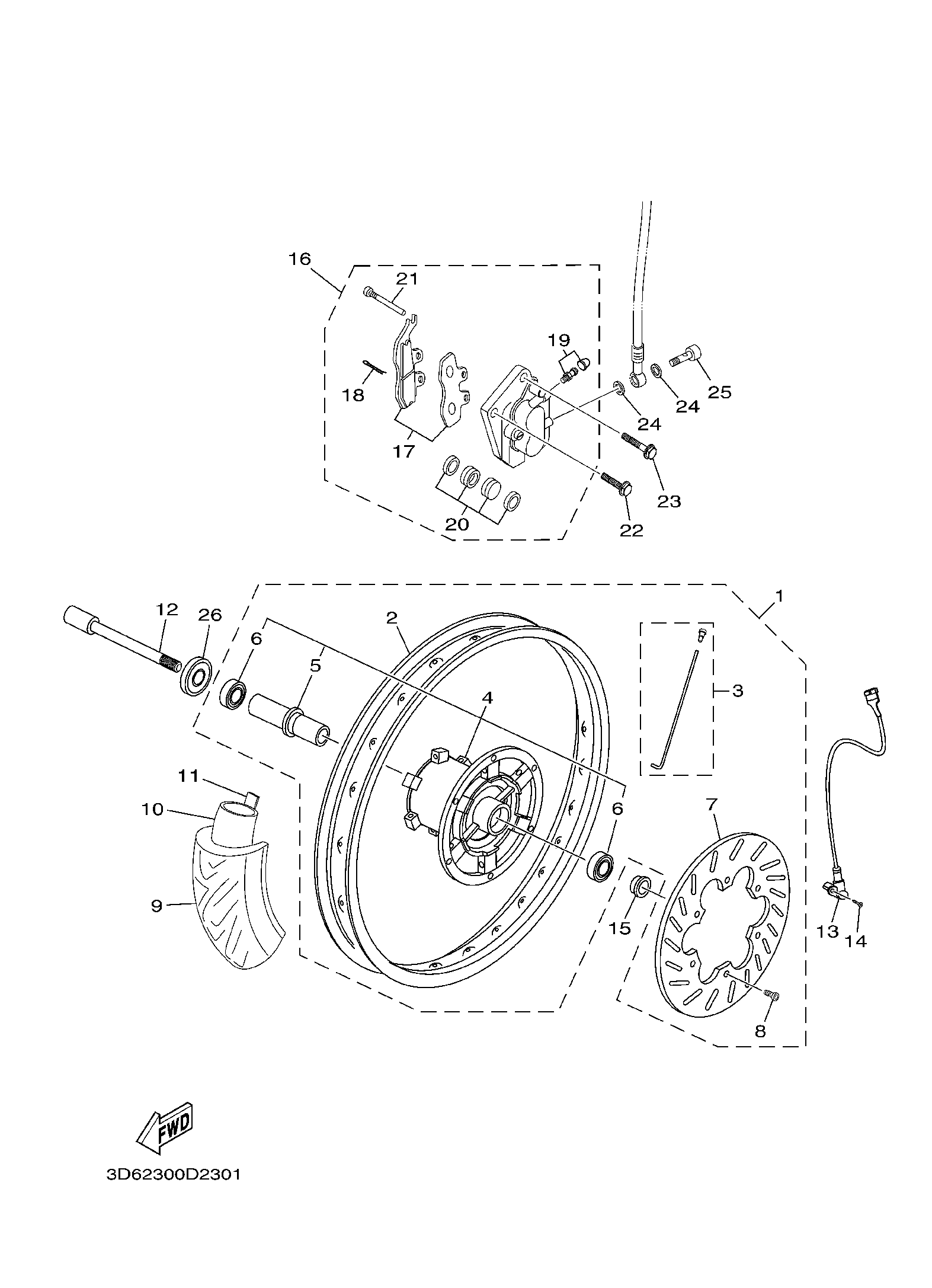 Bild für Kategorie FRONT WHEEL & BRAKE ...