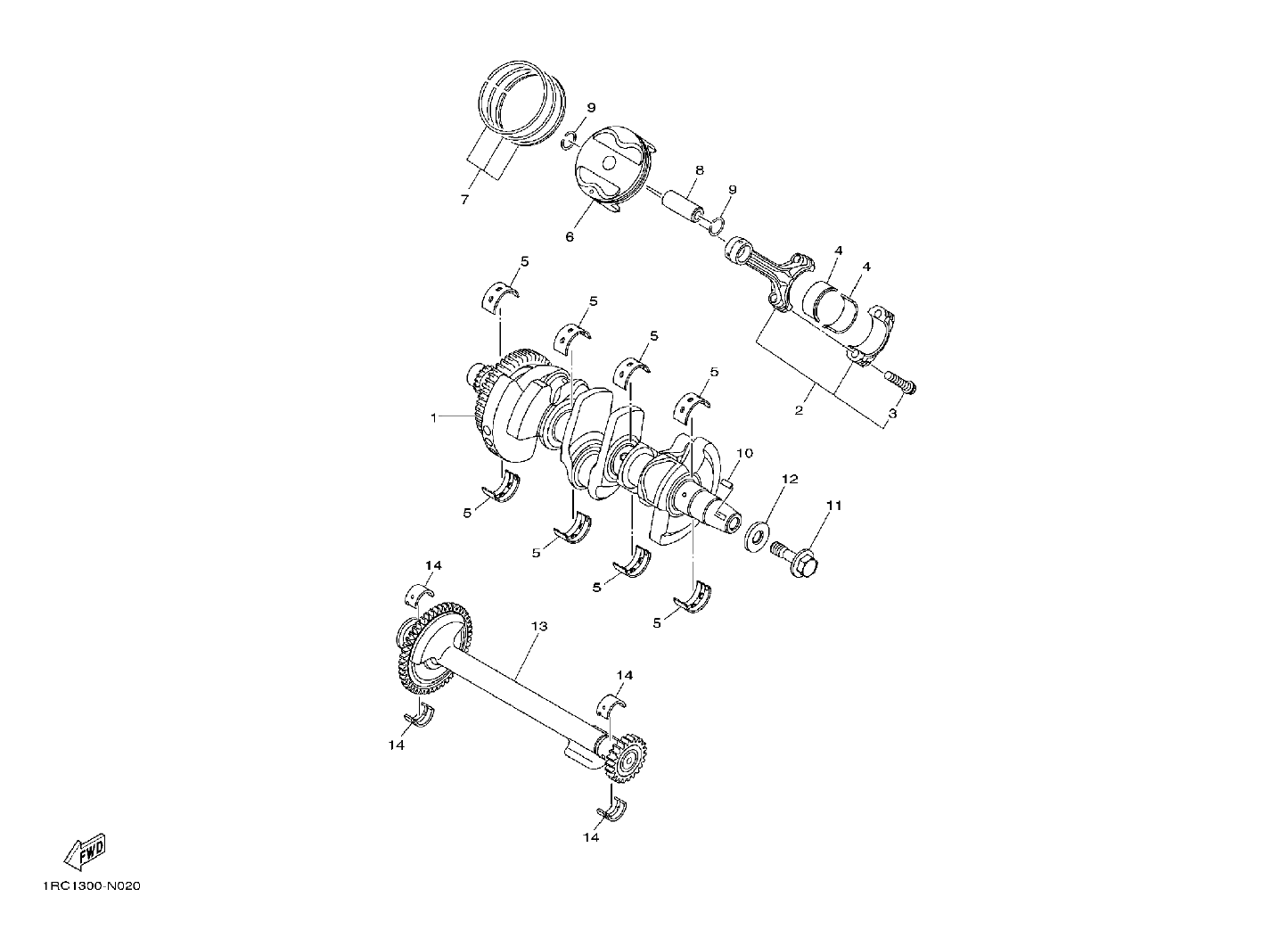 Billede til varegruppe CRANK THE SHAFT - PISTON (Y)