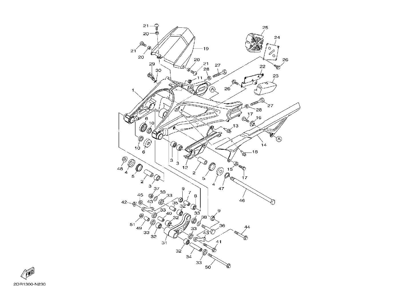 Billede til varegruppe REAR SWINGARM