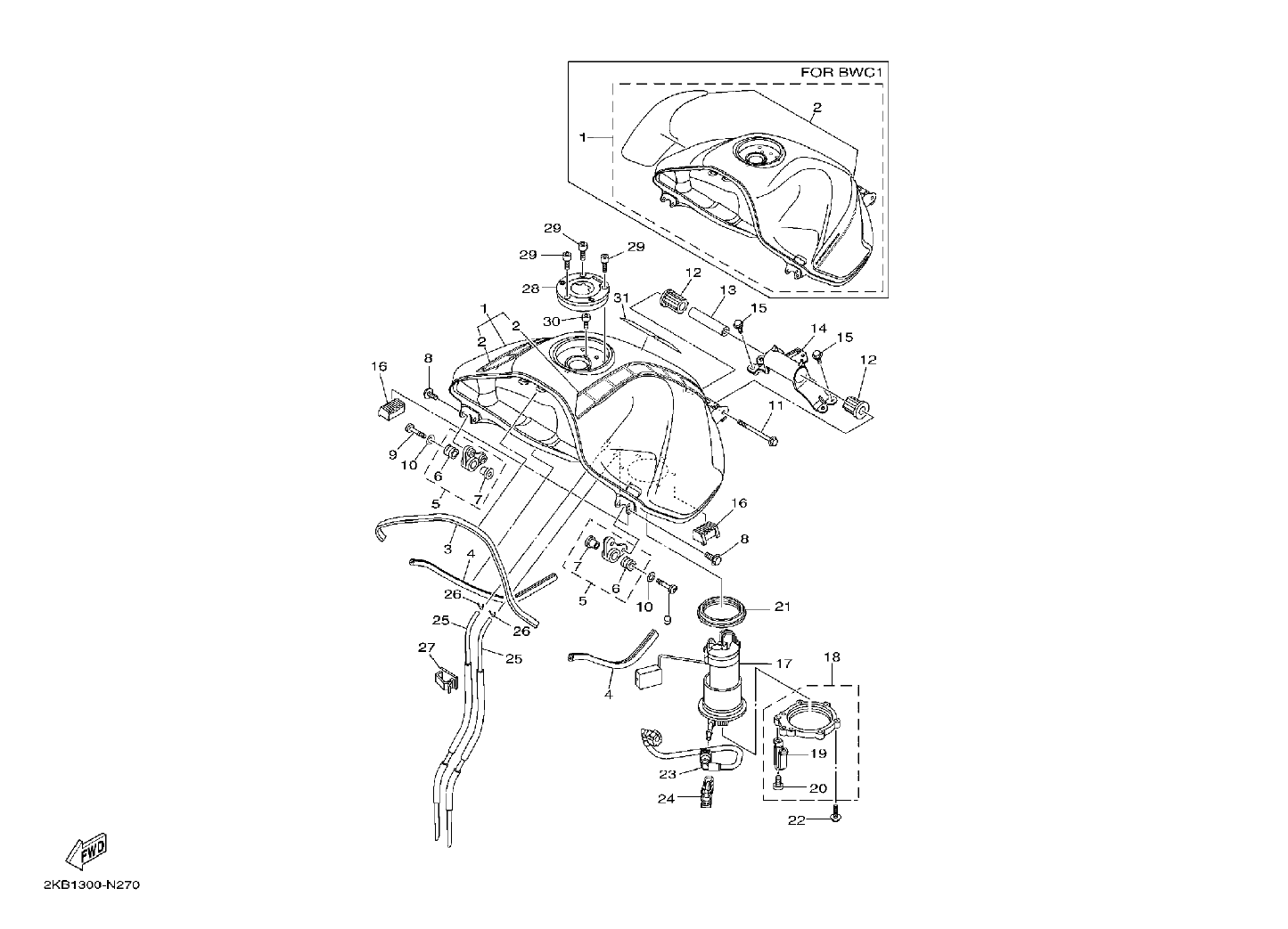 Billede til varegruppe GASOLINE TANK