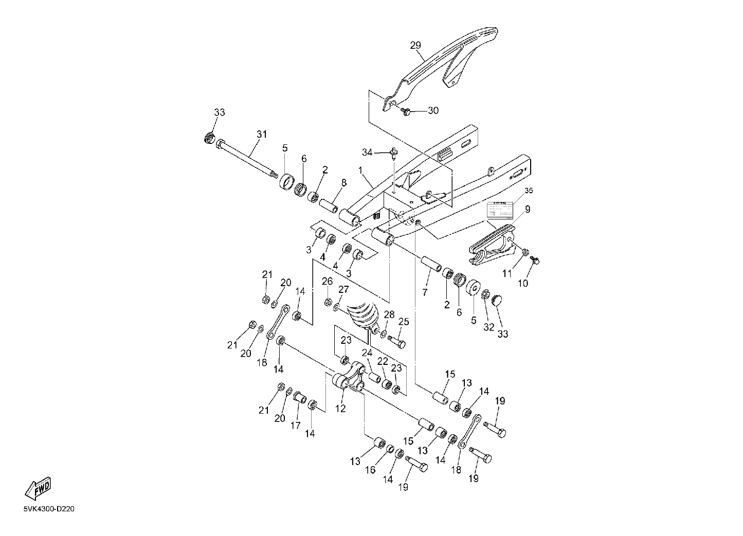 Picture for category REAR SWINGARM