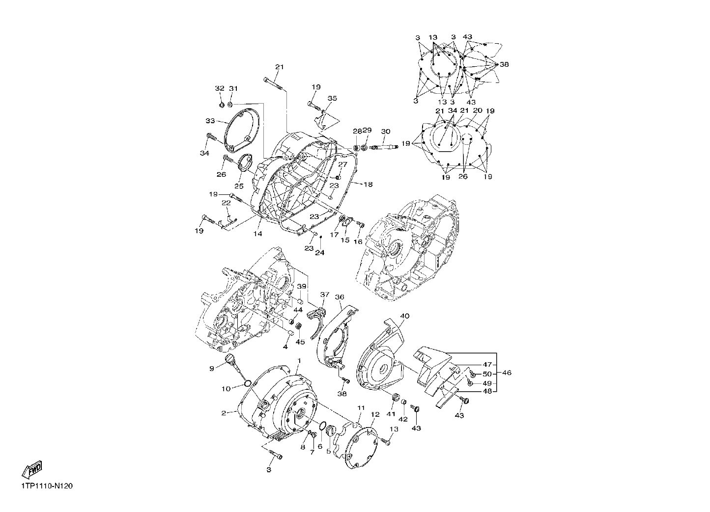 Billede til varegruppe COVER CRANKCASE