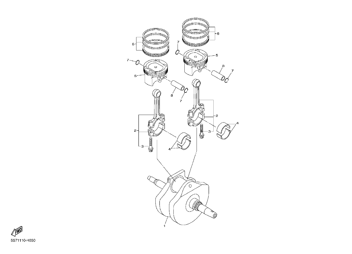 Billede til varegruppe CRANK THE SHAFT - PISTON (Y)