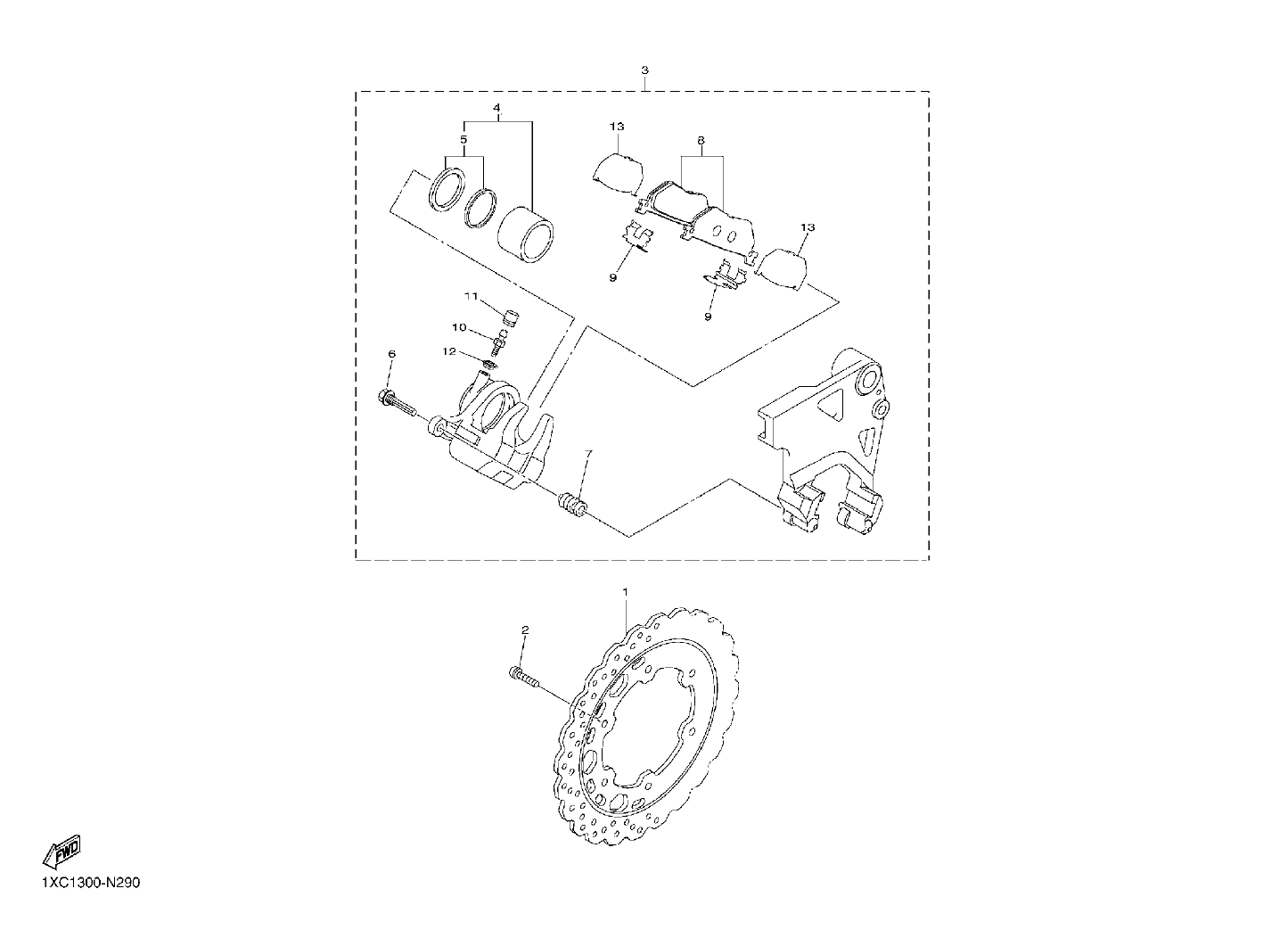 Billede til varegruppe TOMEN REAR BRAKES