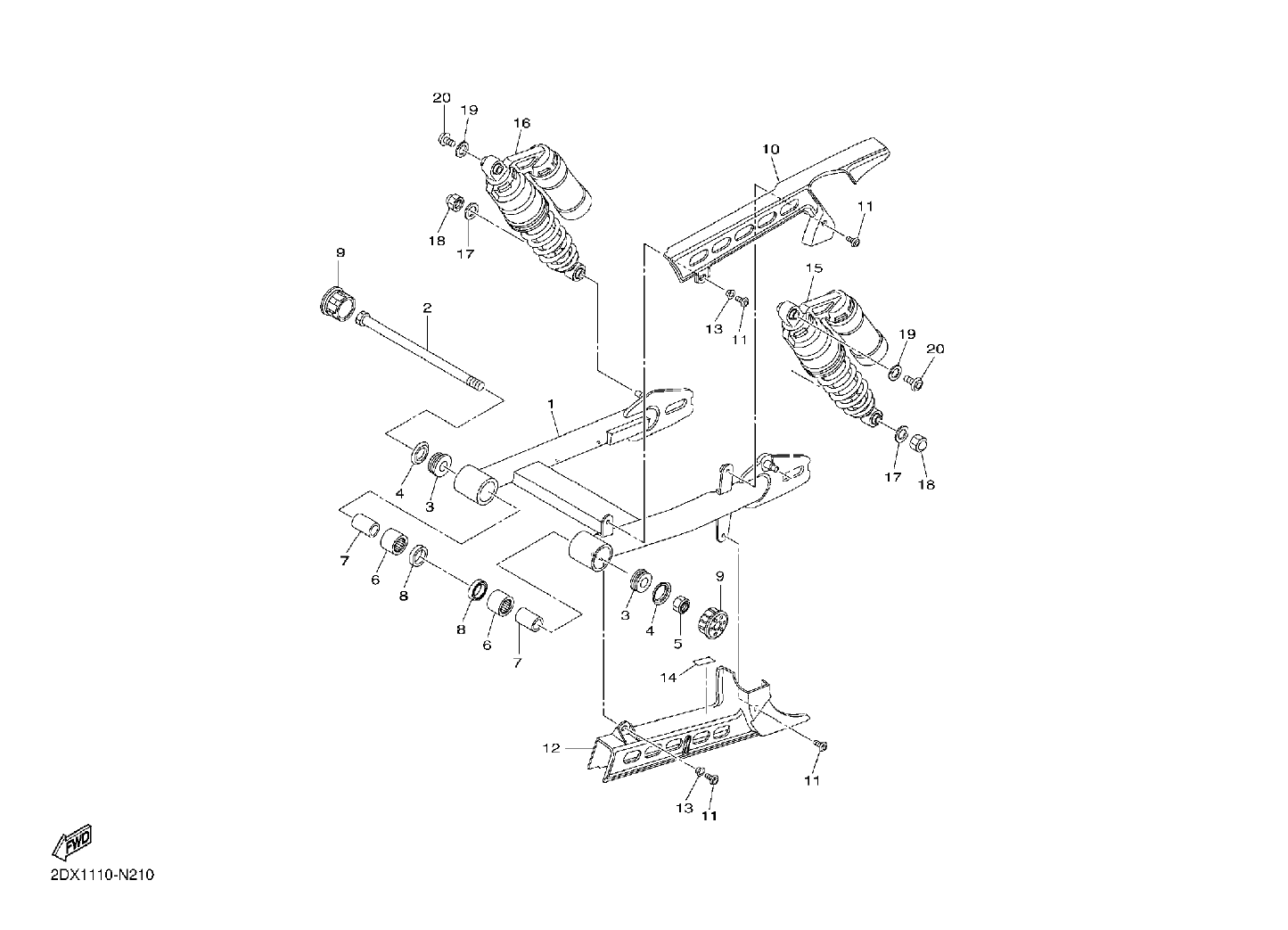 Billede til varegruppe REAR SWINGARM