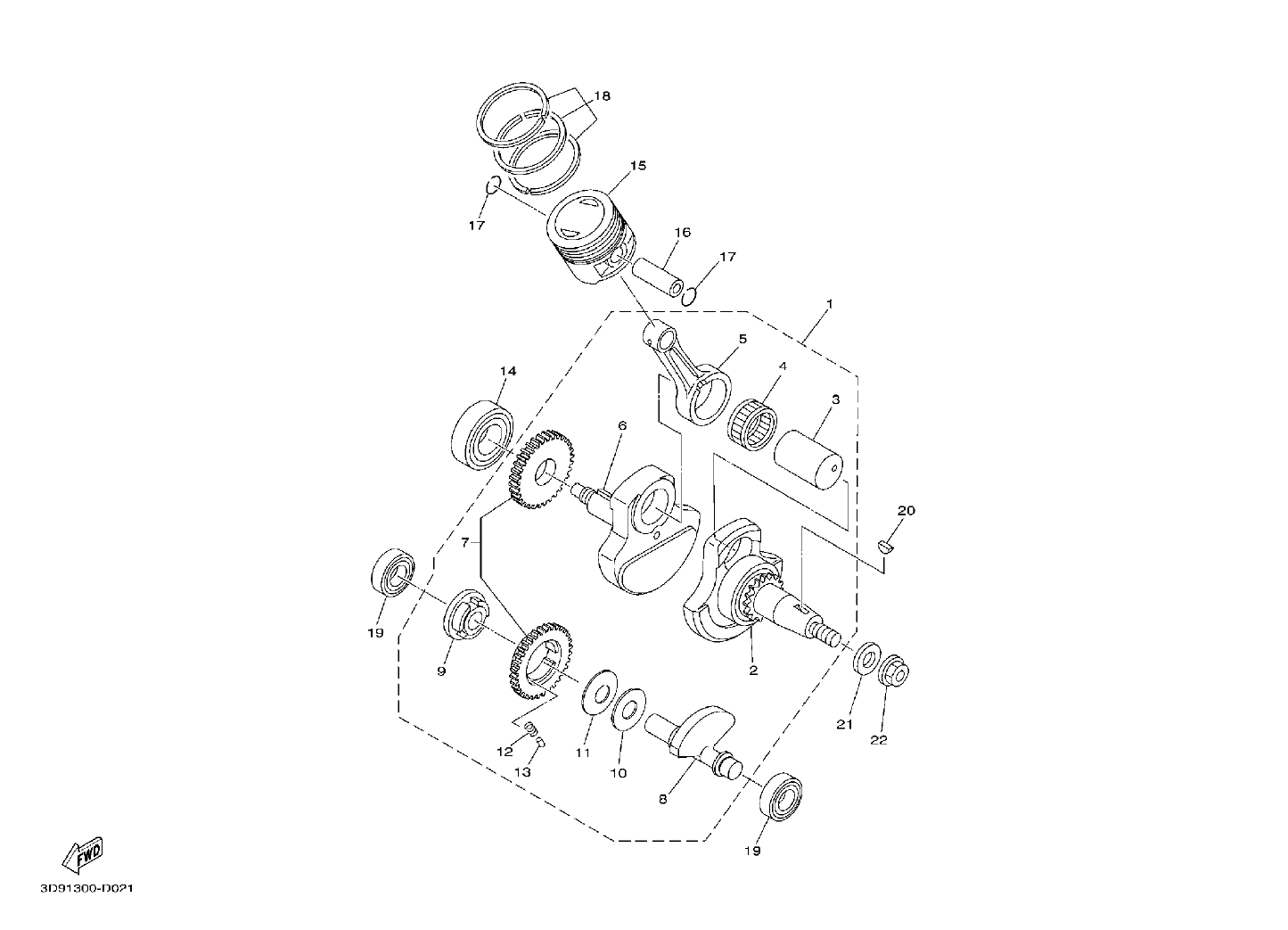 Billede til varegruppe CRANK THE SHAFT - PISTON (Y)