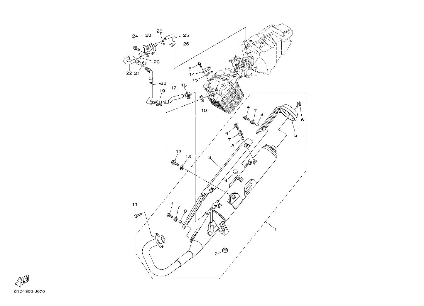 Billede til varegruppe EXHAUST SYSTEM