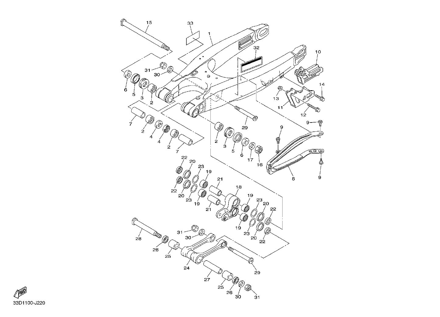 Billede til varegruppe REAR SWINGARM