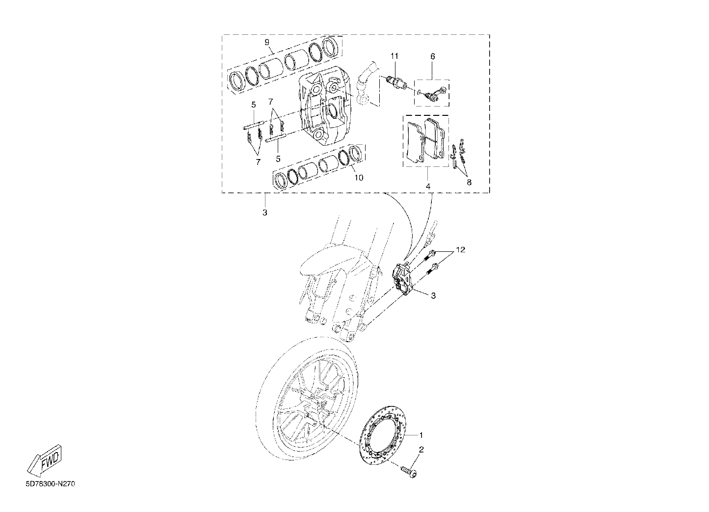 Billede til varegruppe TOMEN FRONT BRAKES