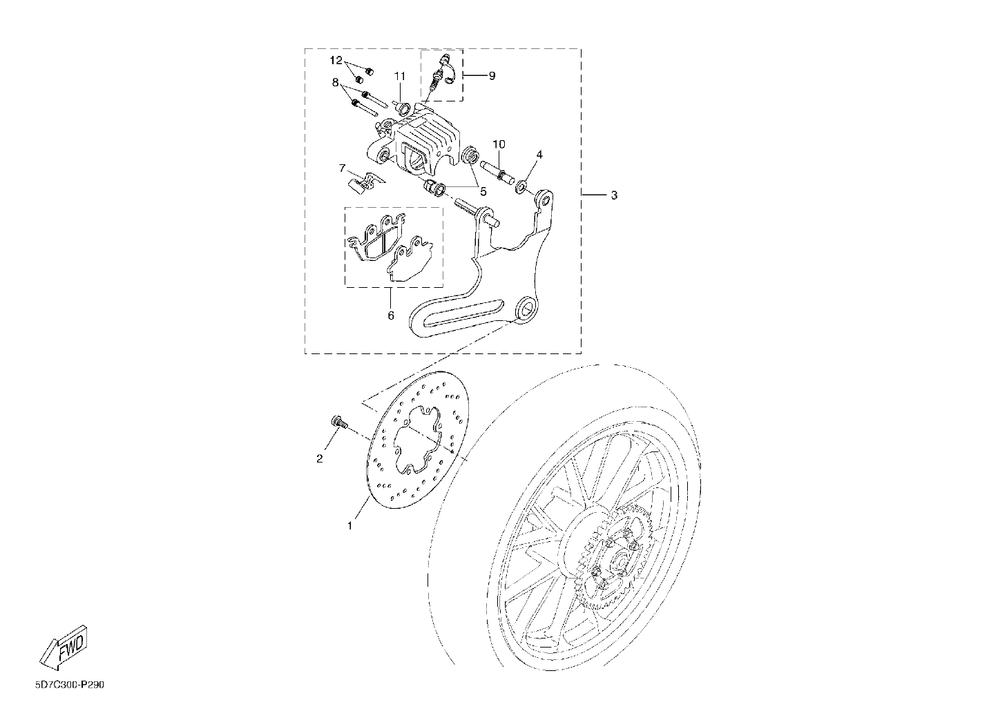 Billede til varegruppe TOMEN REAR BRAKES
