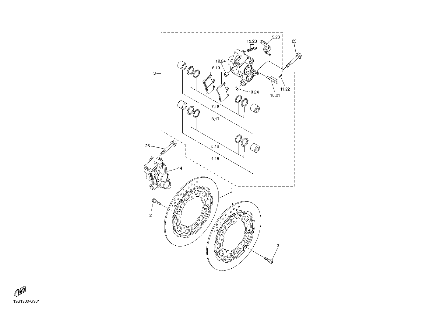 Billede til varegruppe TOMEN FRONT BRAKES