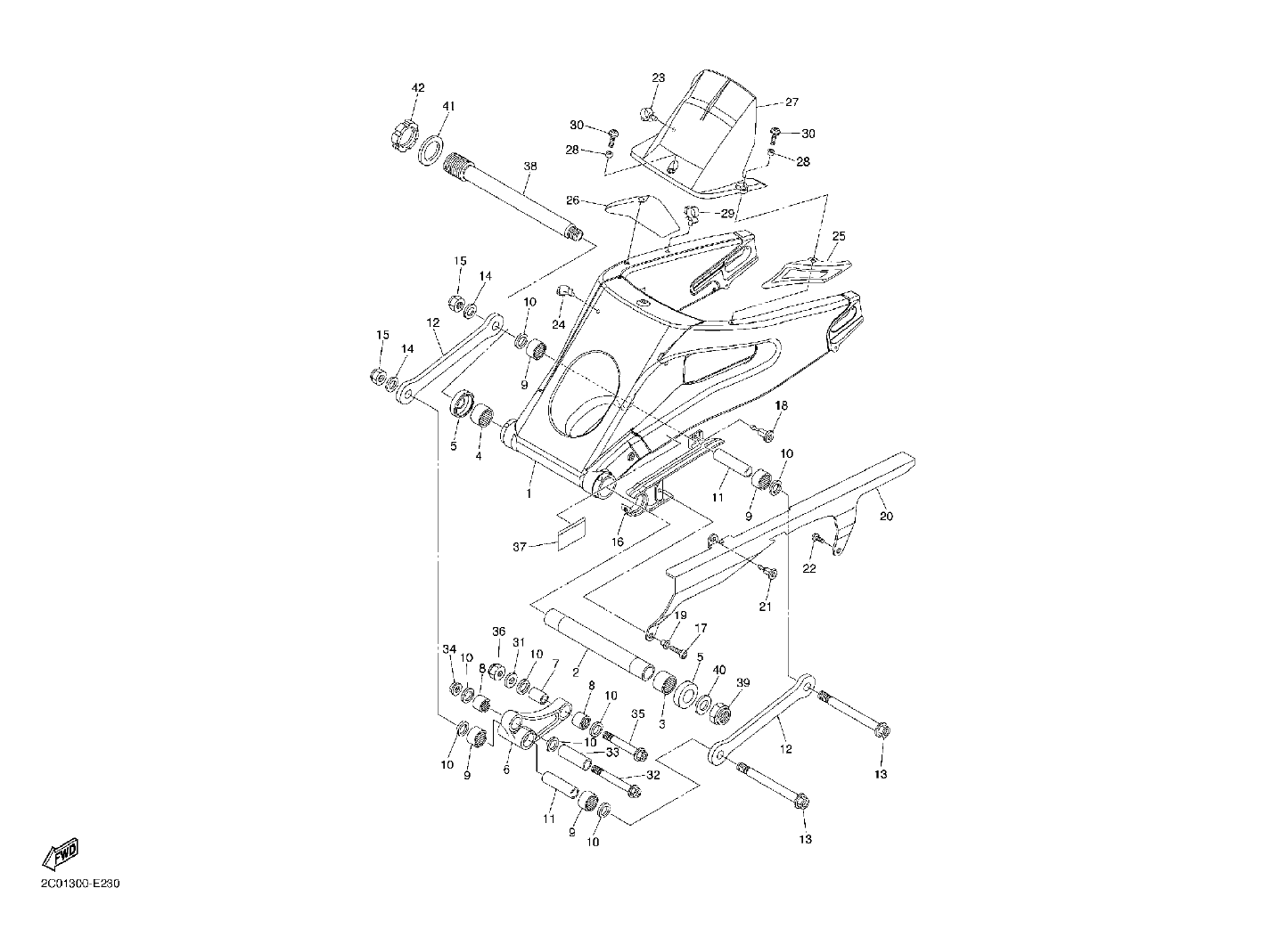 Billede til varegruppe REAR SWINGARM