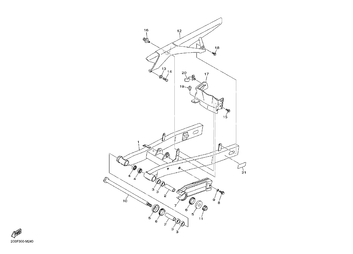 Billede til varegruppe REAR SWINGARM